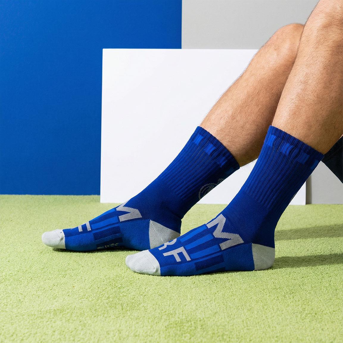 Calcetines Deportivos Adultos Real Madrid de Algodón Transpirables Azul 5/6