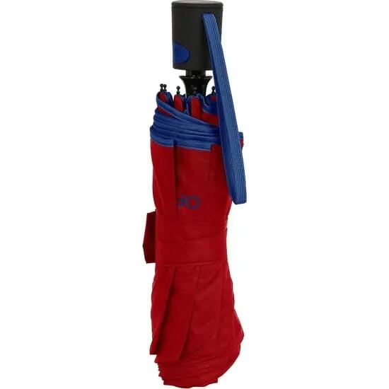 Paraguas Plegable Automático Adultos Benetton Poliéster Rojo y Azul 2/6