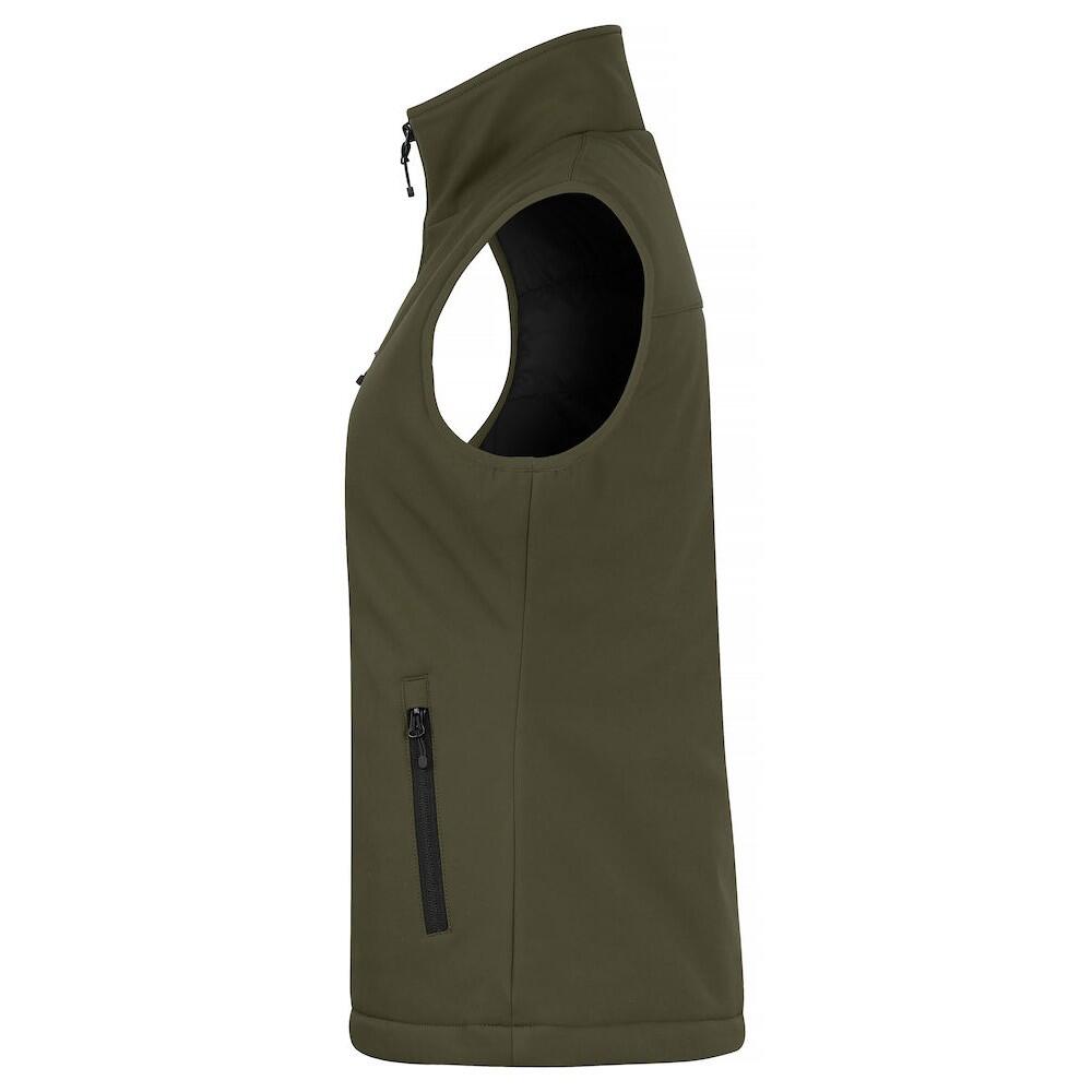 Weste SoftshellPanele für Damen Nebelgrün 3/6