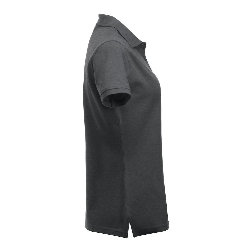 "Manhattan" Poloshirt für Damen Anthrazit meliert 4/4
