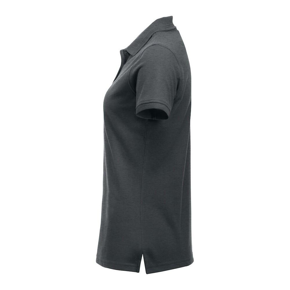 "Manhattan" Poloshirt für Damen Anthrazit meliert 3/4