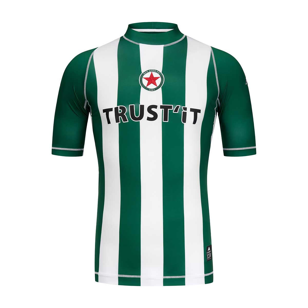 T-shirt da uomo in poliestere riciclato verde da calcio 3/7
