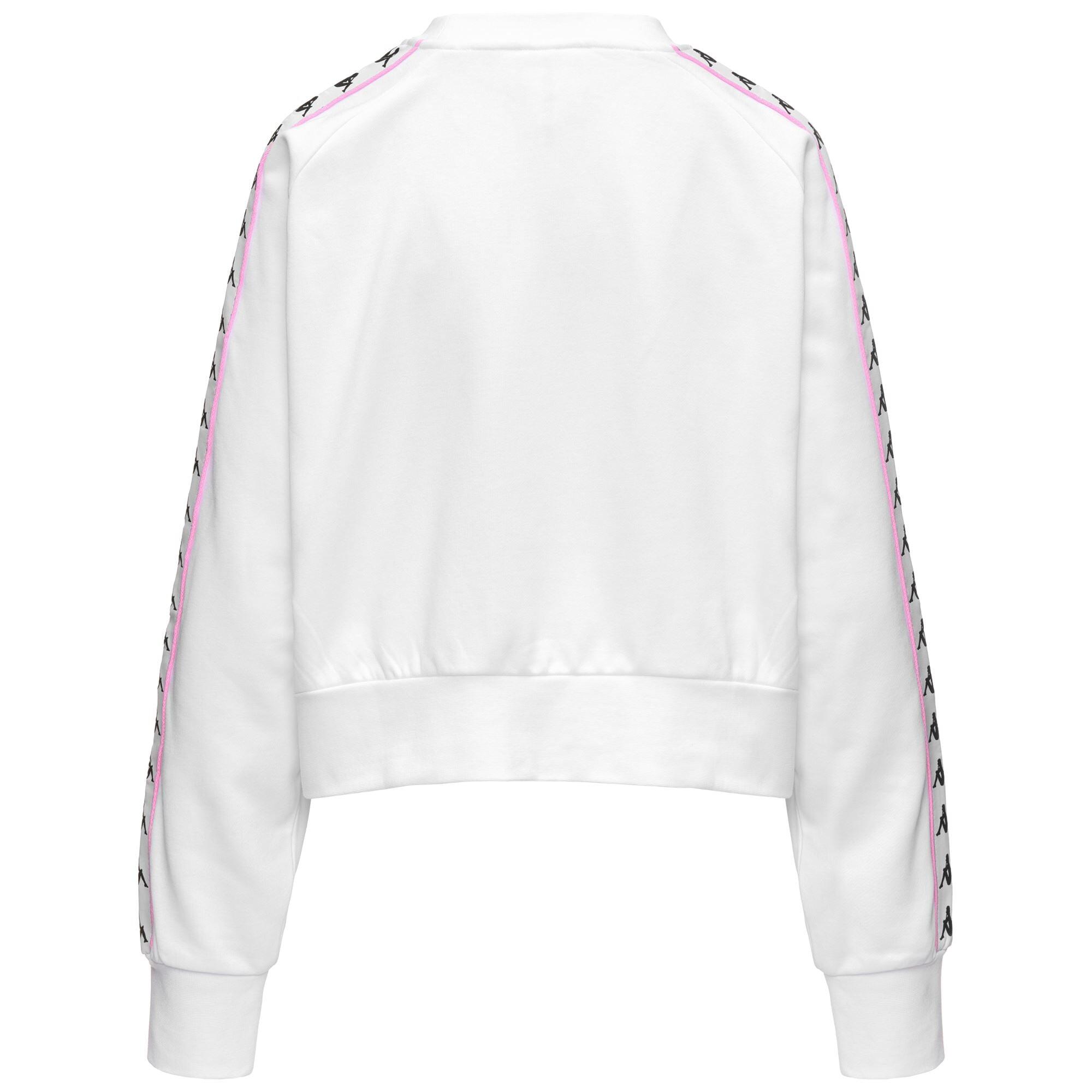 Felpa da donna in cotone bianco da streetwear sportivo 3/3