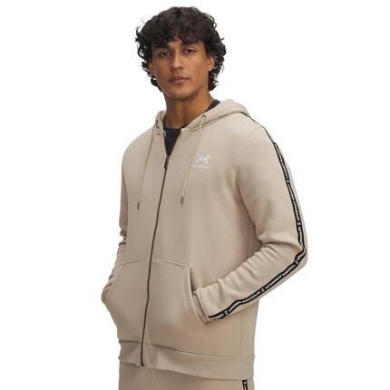 Veste À Capuche Bande Sur Manches Homme (Kaki)