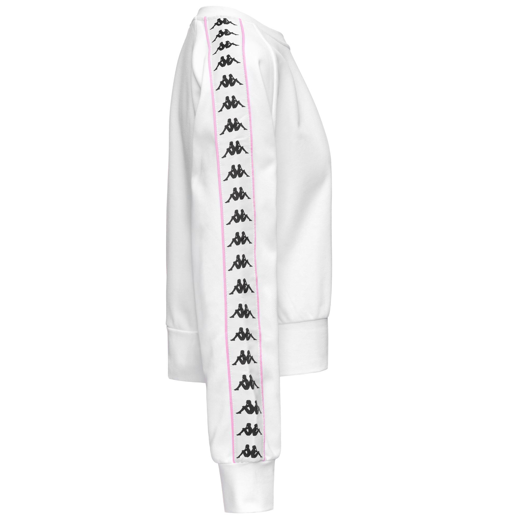 Felpa da donna in cotone bianco da streetwear sportivo 2/3