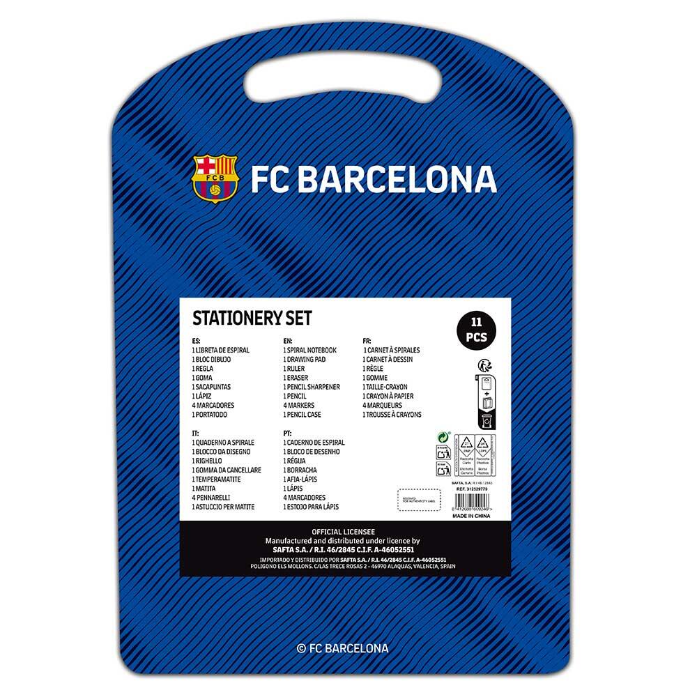 Ensemble de fournitures scolaires pour enfants du FC Barcelone avec étui en 2/3