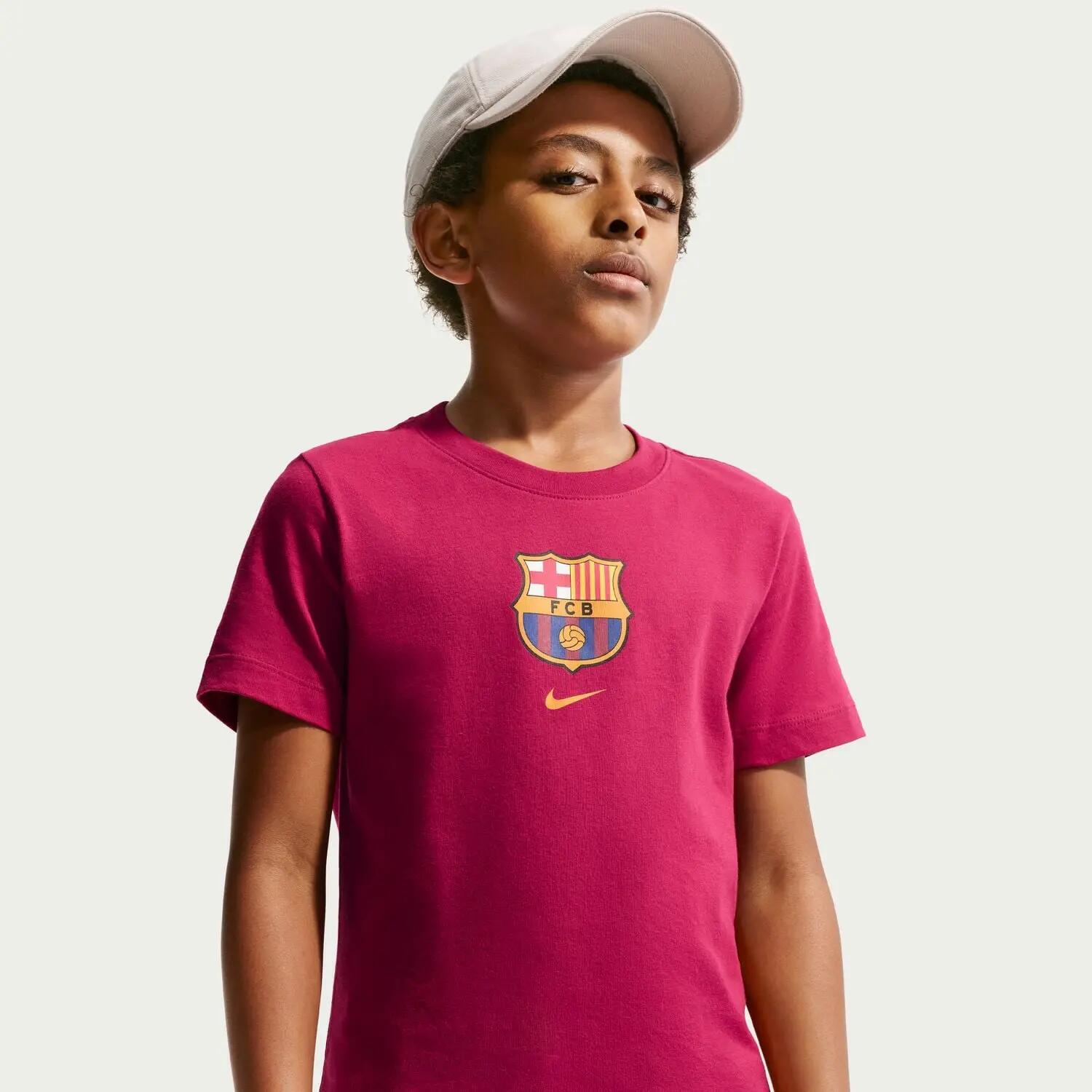 Tricou pentru copii Nike FCB U Nk Crest Tee 1/5