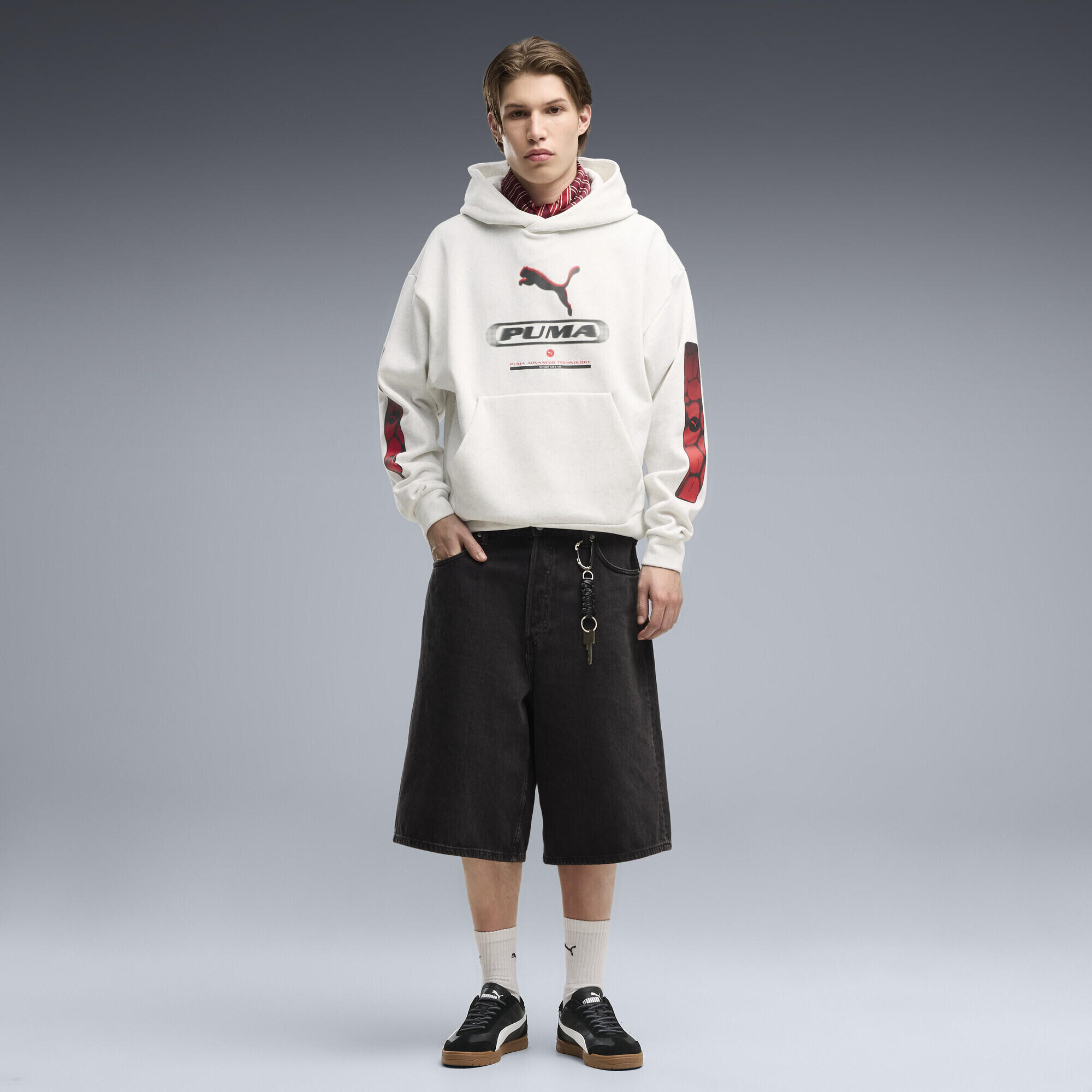 PUMA Sport Boxy Graphic Fleece Hoodie Herren PUMA 4/5