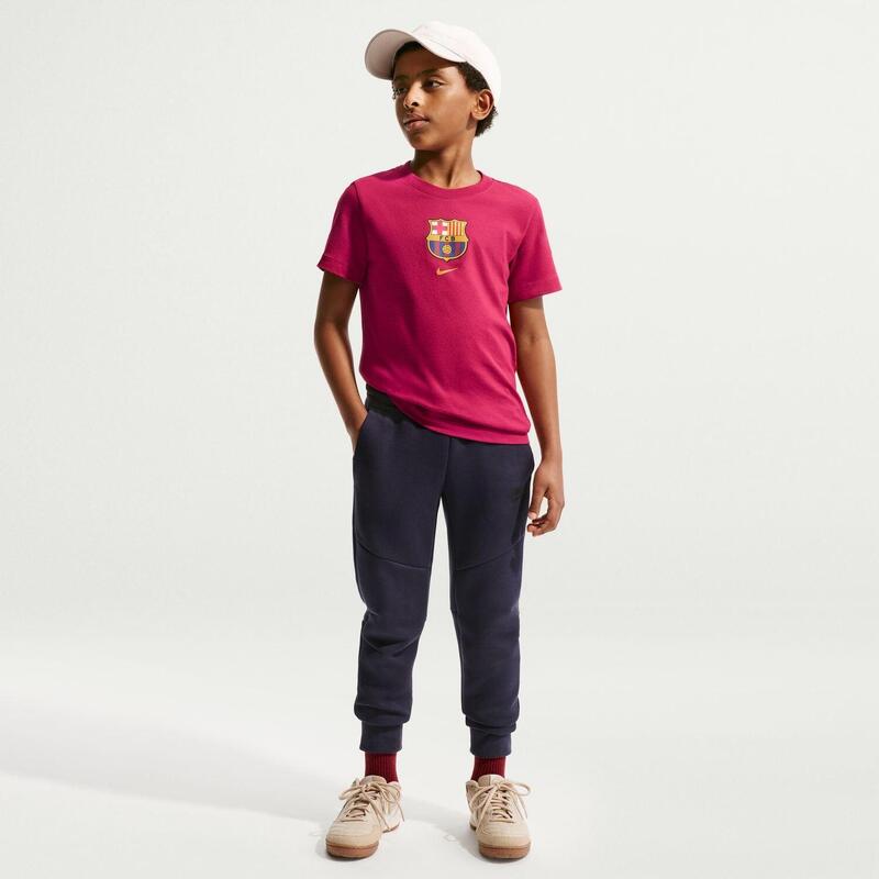 Tricou pentru copii Nike FCB U Nk Crest Tee