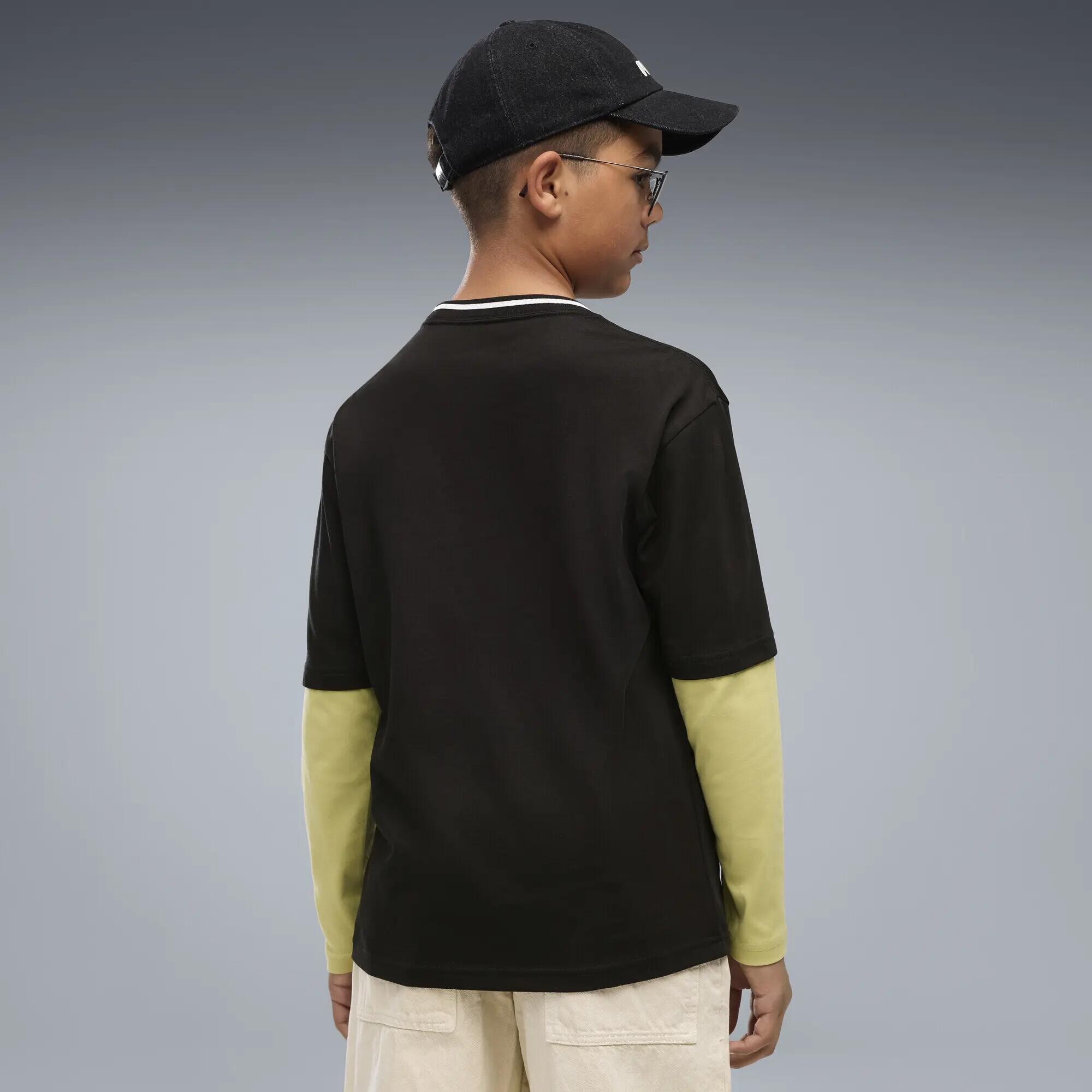 MID 90s Relaxed Layered tričko s dlouhým rukávem pro chlapce PUMA 3/5