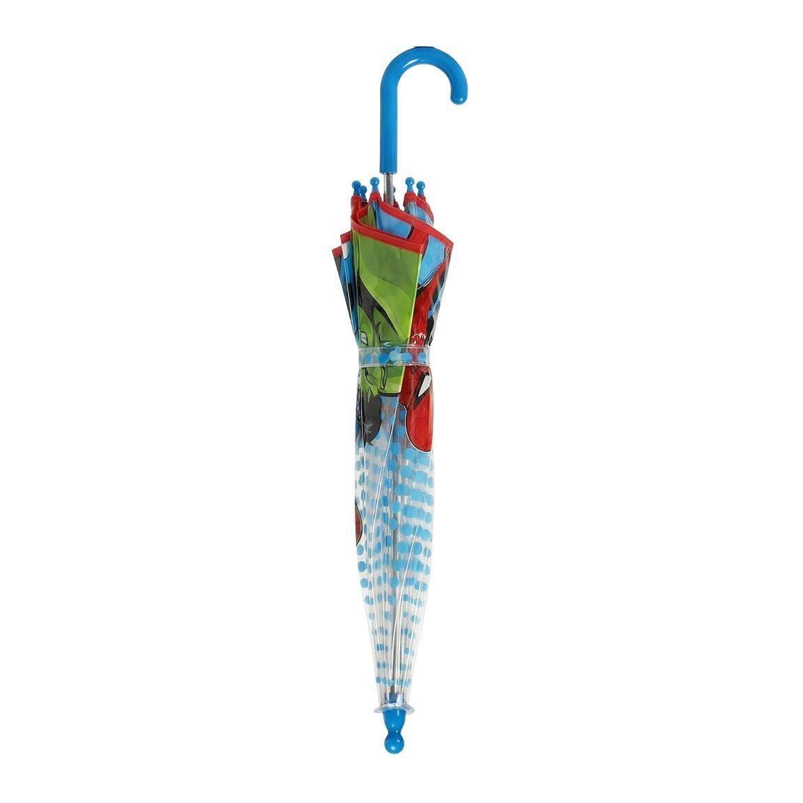 Parapluie enfant Avengers, manuel POE, bleu clair transparent 2/7