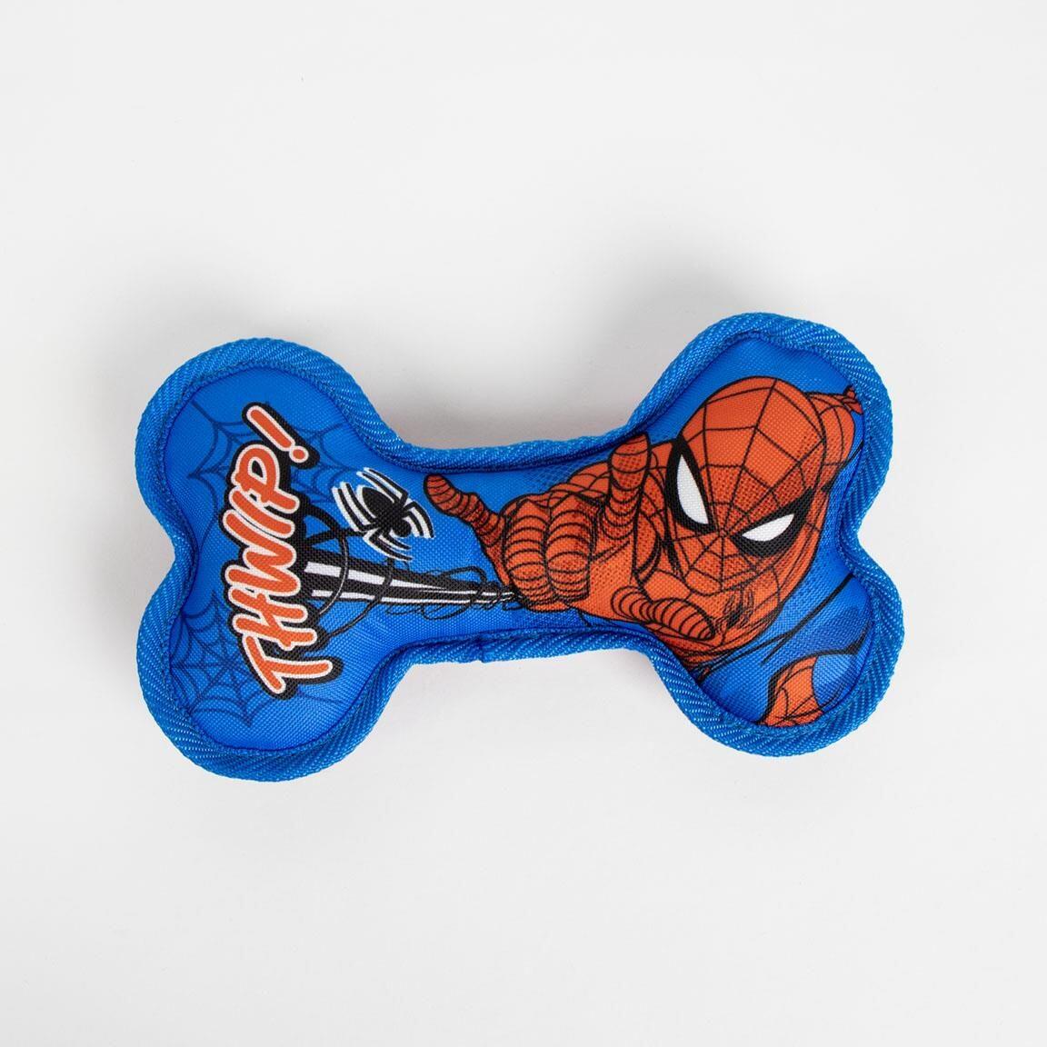 Jouet pour chien Spiderman en TPR avec son, os à mâcher bleu 5/6