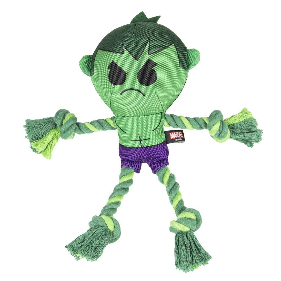 Corde à mâcher pour chien Avengers Hulk, jouet à mâcher vert et violet 1/7