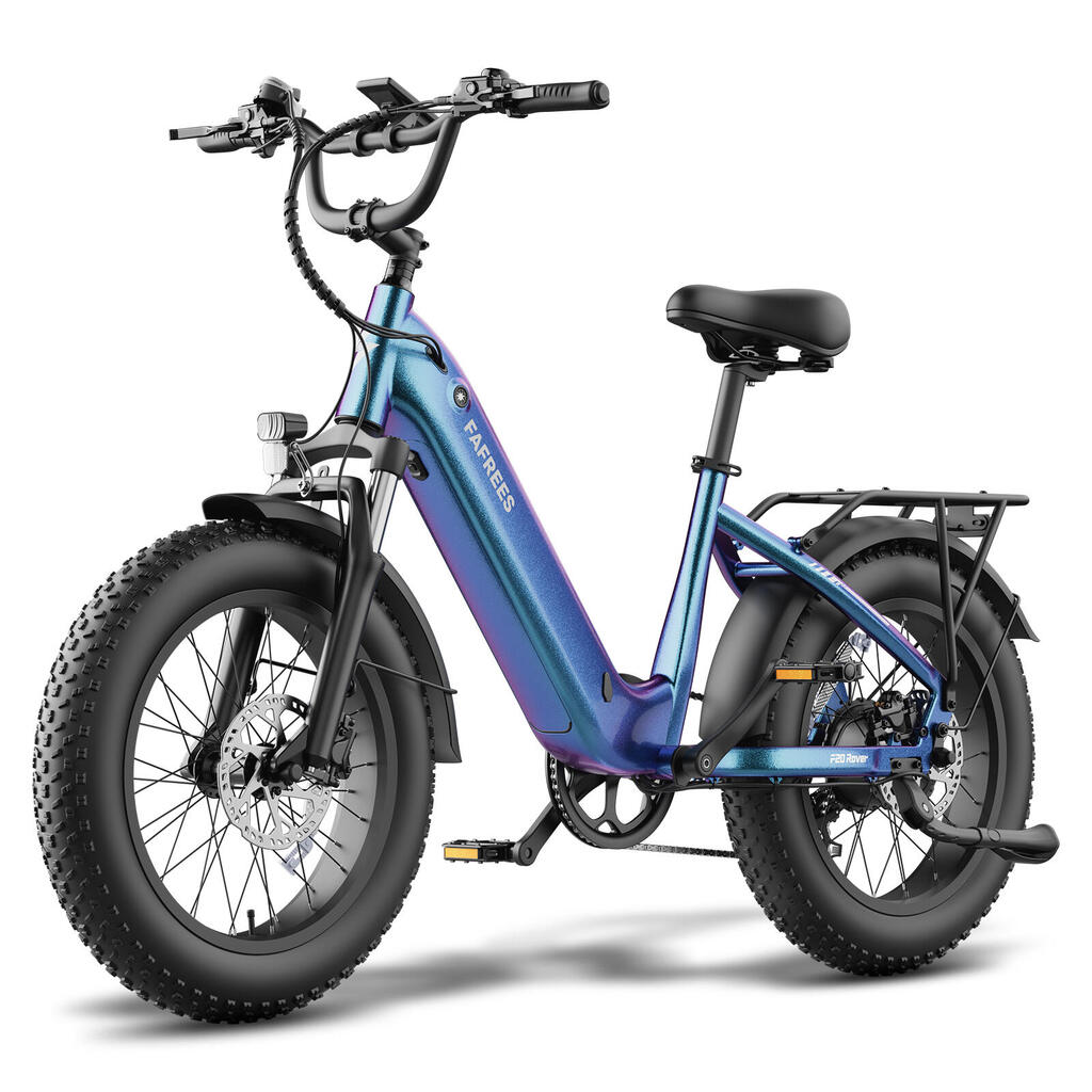 FAFREES F20 Rover Step-Thru Electric Bike, 48V 20Ah Battery 100km Range