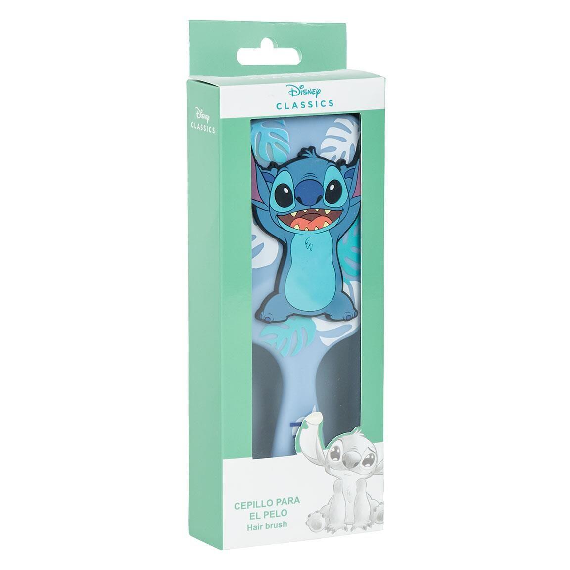 Spazzola districante per bambini Stitch, in plastica ABS azzurra. 2/4