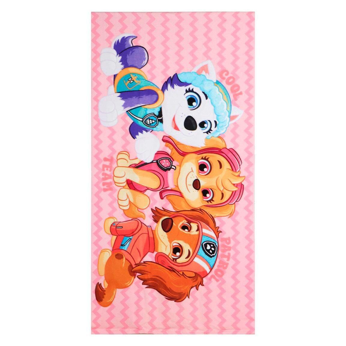 Set de Toalla Infantil PAW Patrol con Saquito de Cierre Multicomposición Rosa 4/6