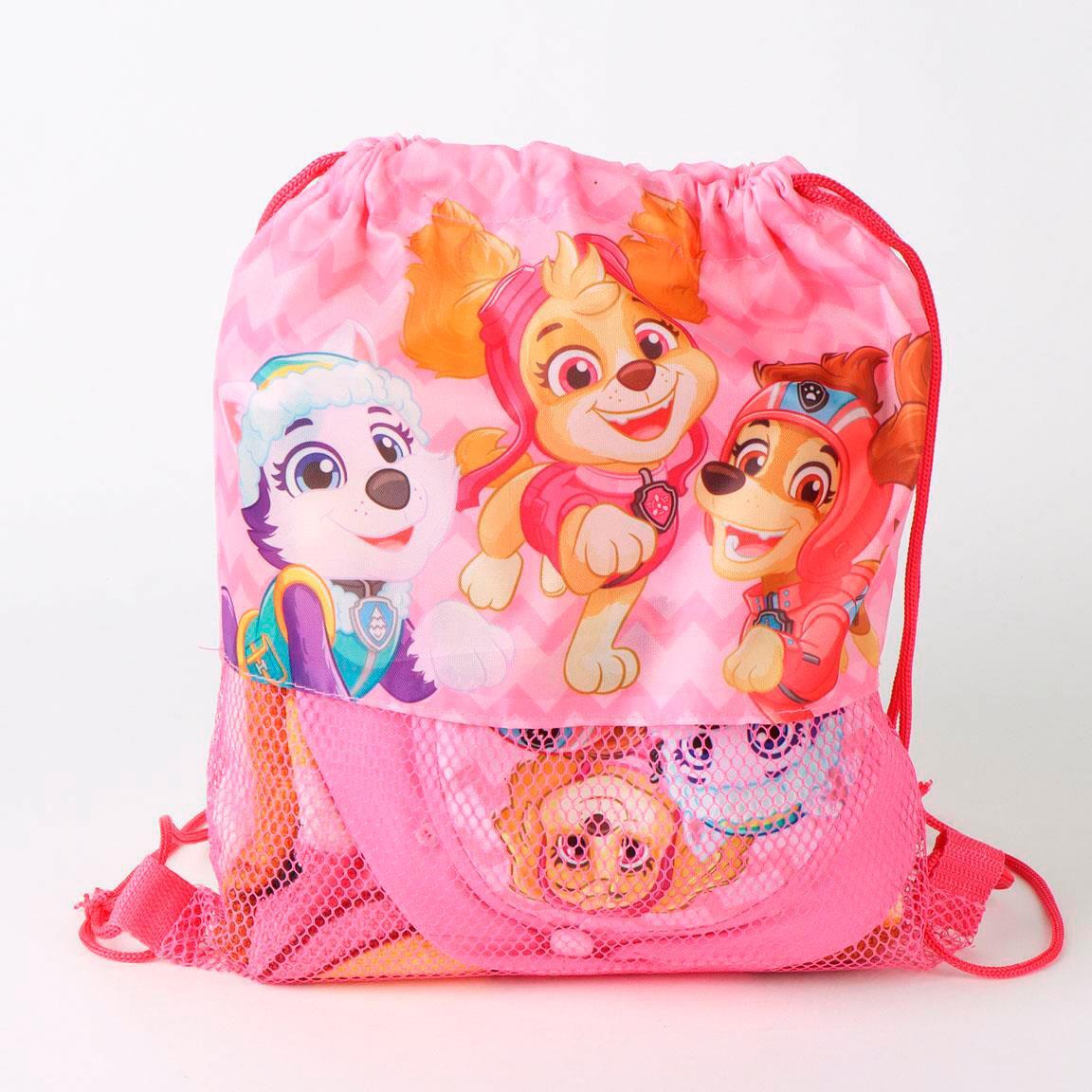 Set de Toalla Infantil PAW Patrol con Saquito de Cierre Multicomposición Rosa 2/6