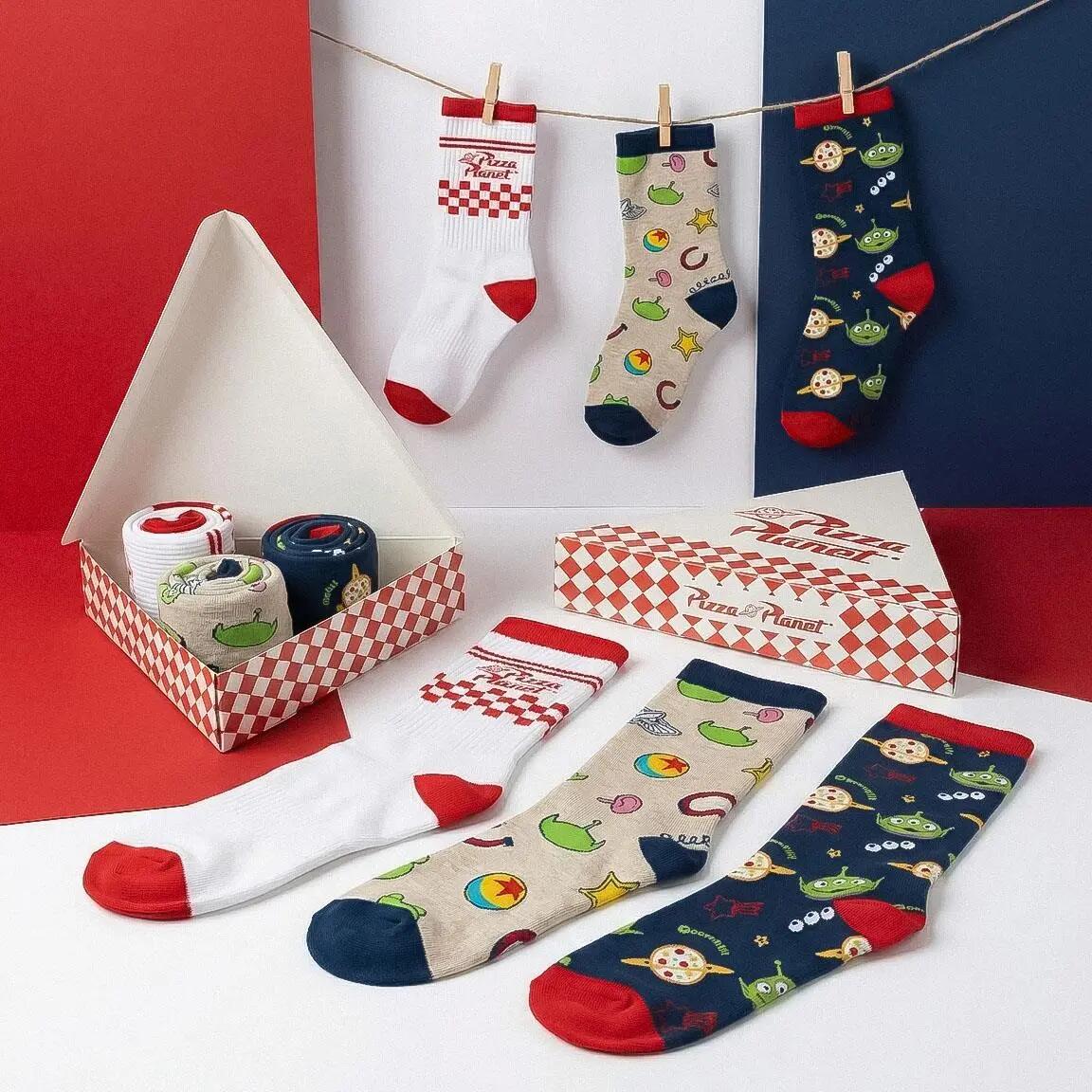 Confezione di calzini per bambini Toy Story in morbido cotone multicolore 5/7