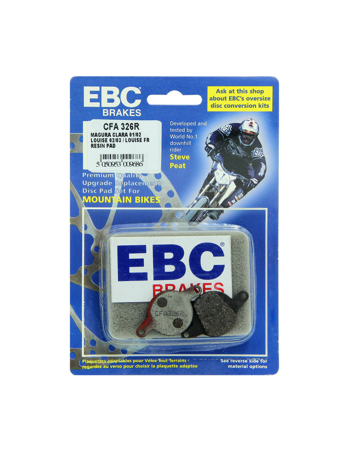CFA326R - Klocki hamulcowe rowerowe (organiczne wyczynowe) EBC Brakes 2/2