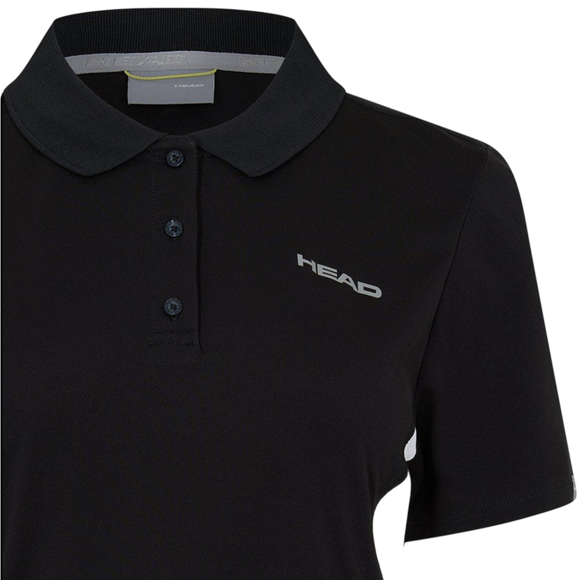 Poloshirt für , Performance Damen Schwarz 3/4