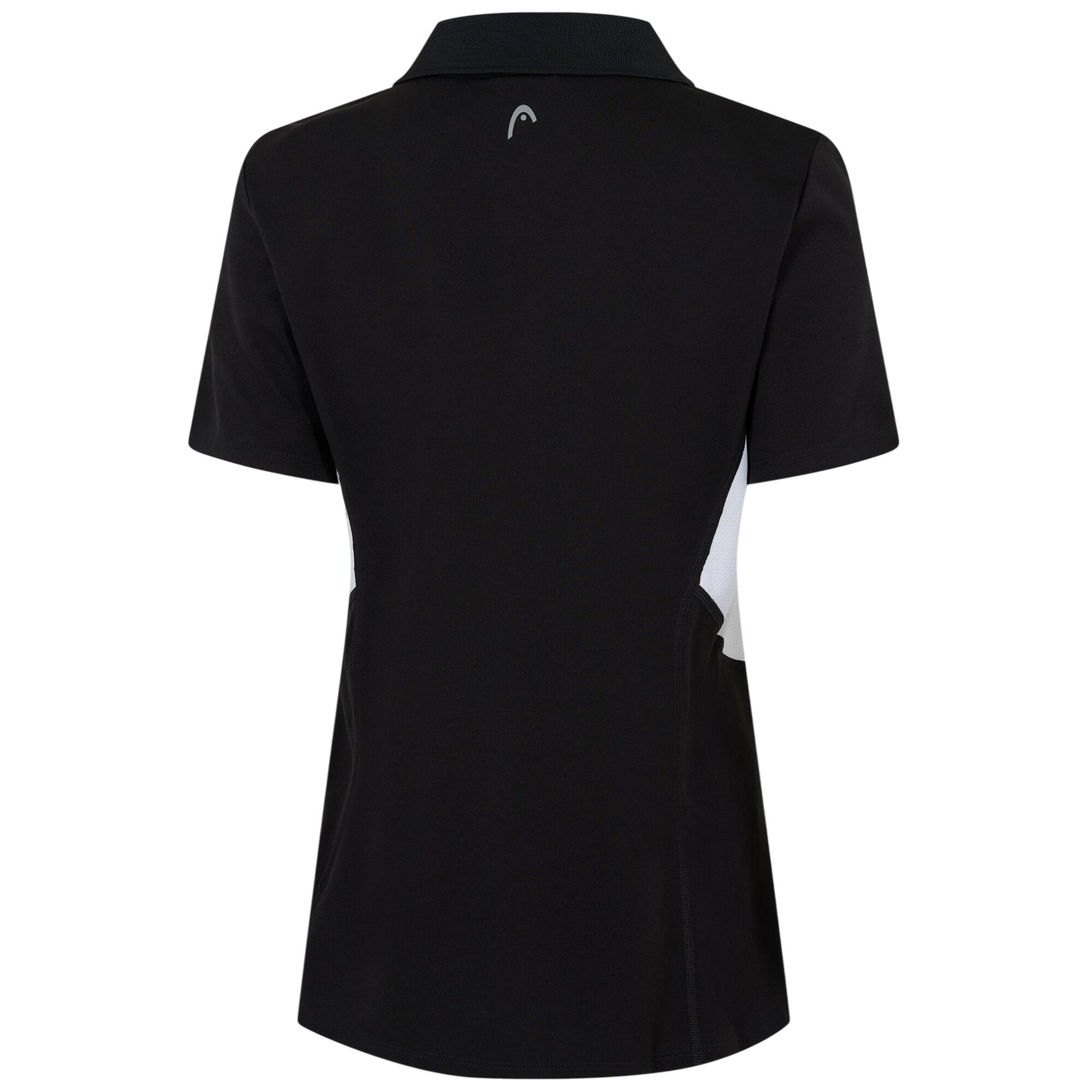 Poloshirt für , Performance Damen Schwarz 2/4