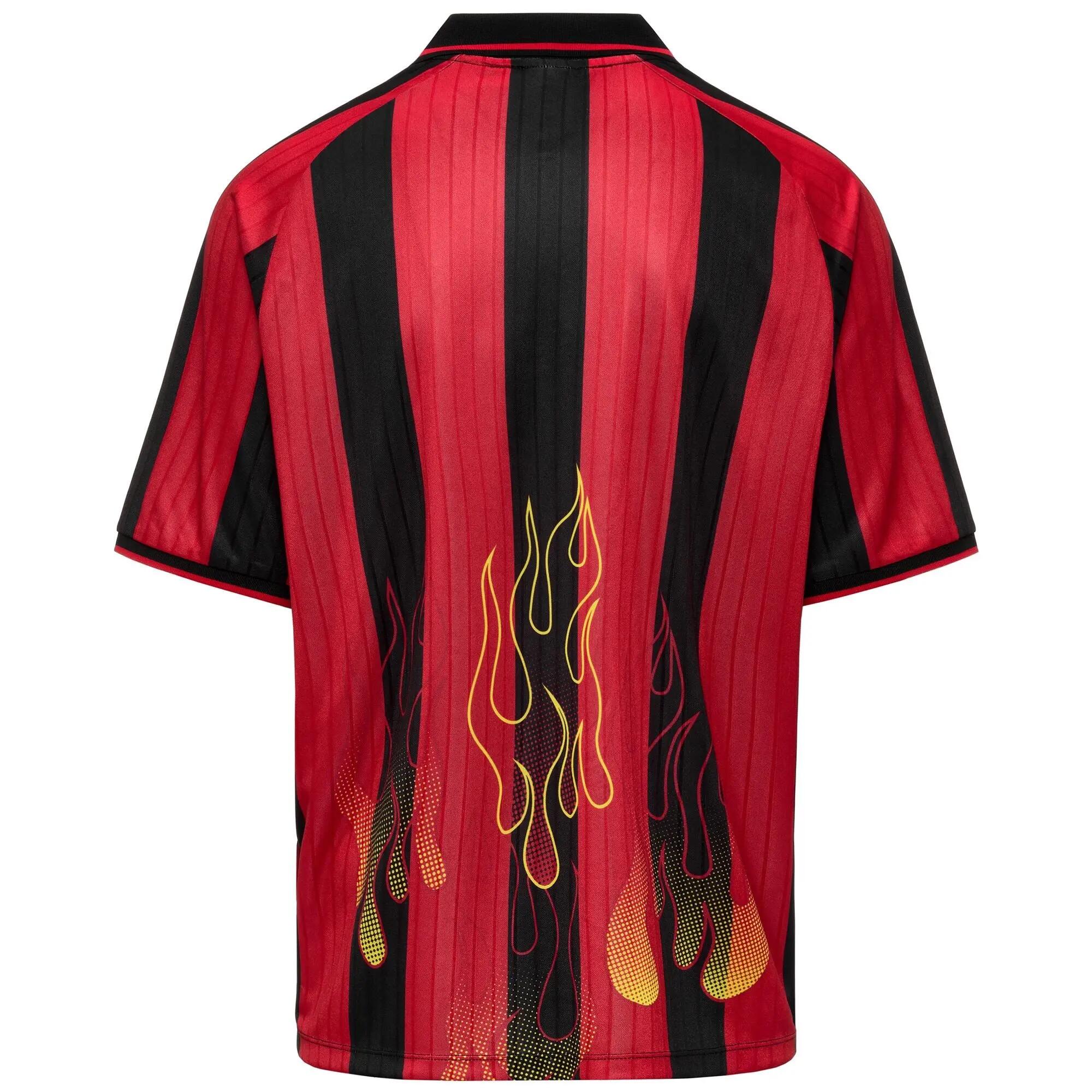 T-shirt da uomo in poliestere nero da streetwear sportivo 3/3