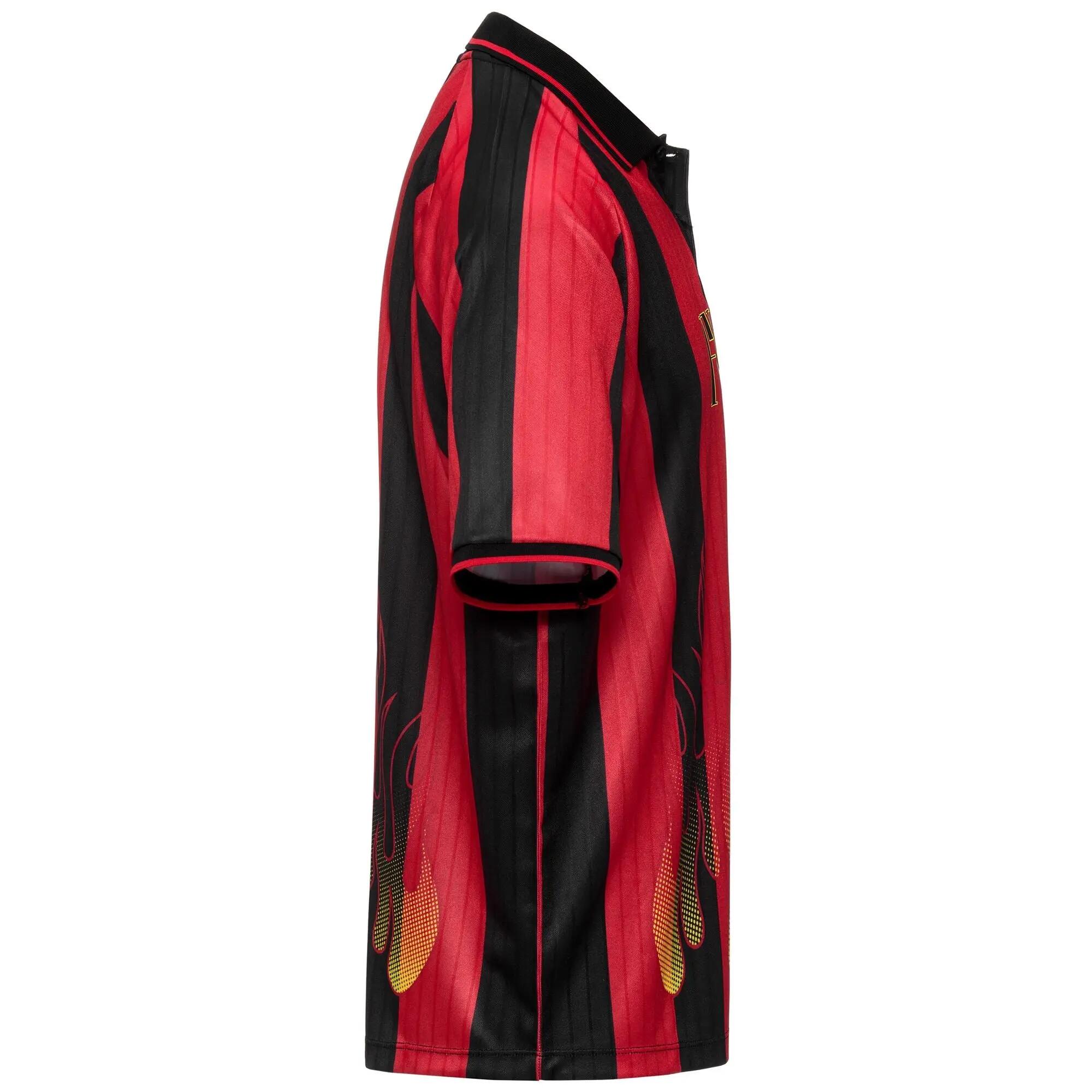 T-shirt da uomo in poliestere nero da streetwear sportivo 2/3