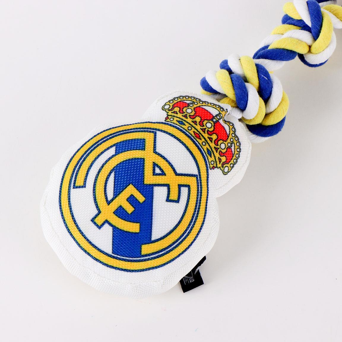 Corde à mâcher pour chien Real Madrid, bleue et blanche 4/7