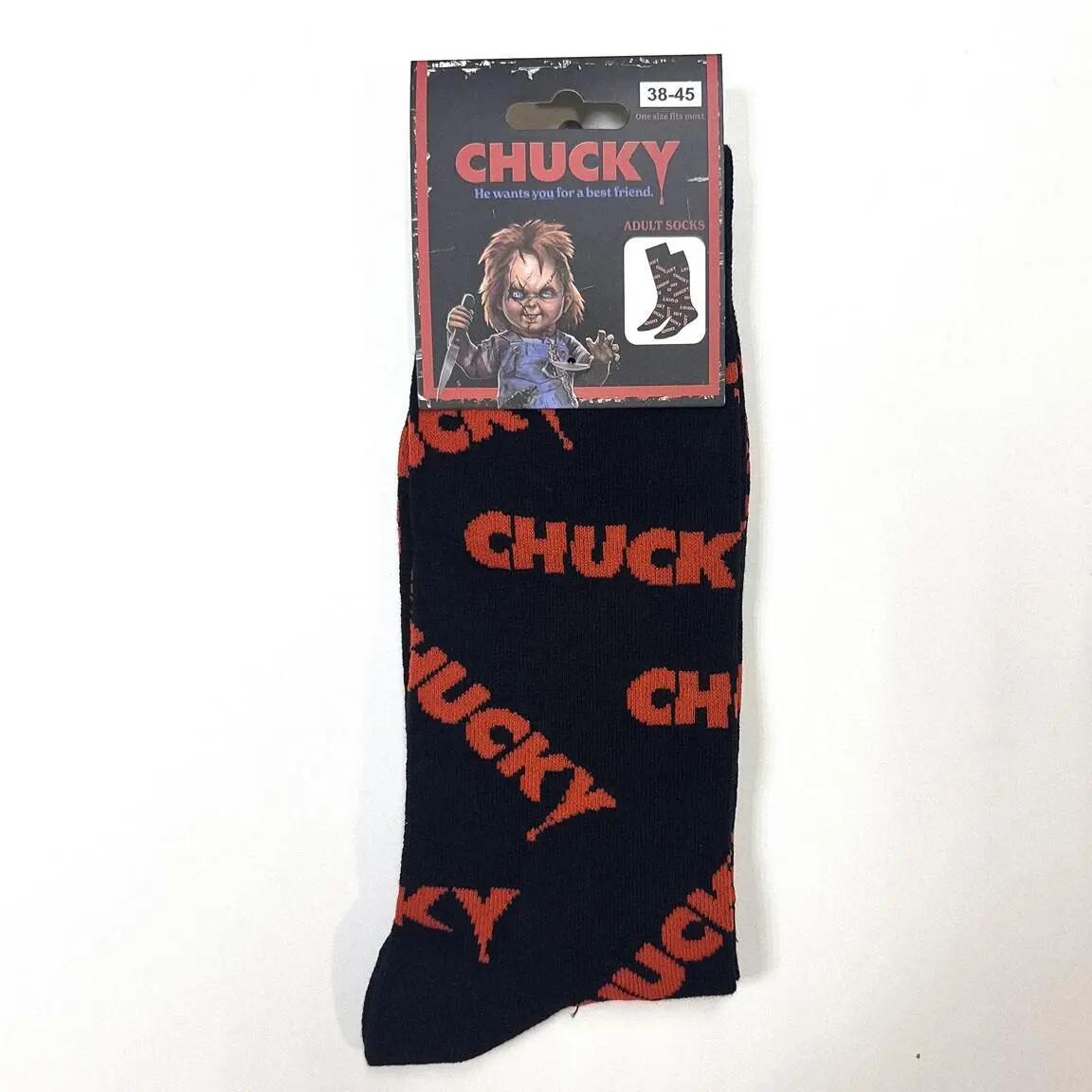 Calzini da adulto Chucky, in morbido cotone traspirante, neri 4/4