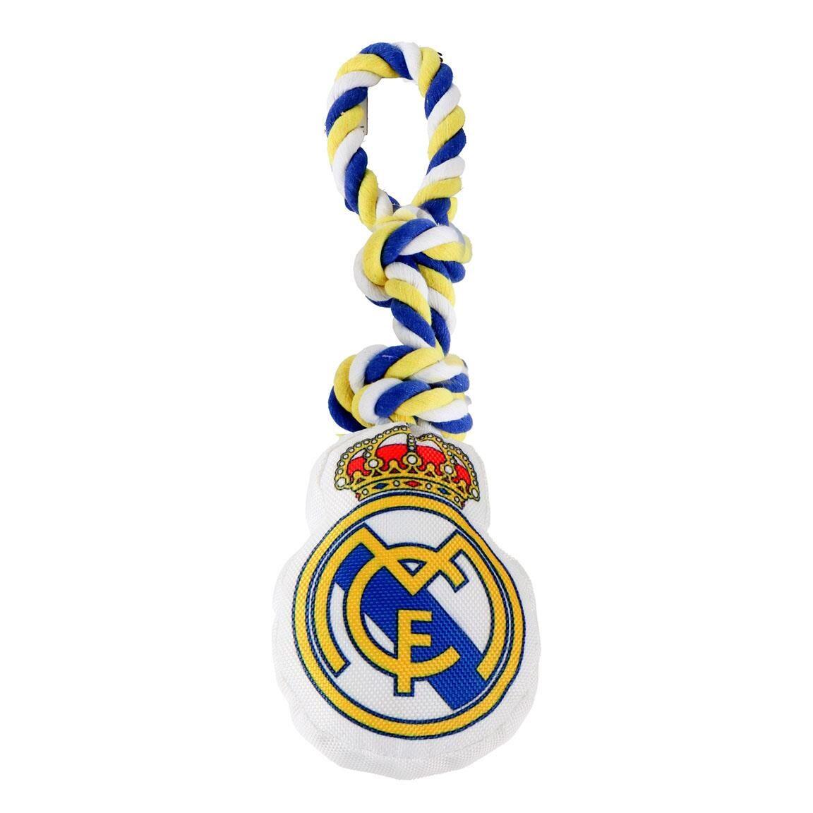 Corde à mâcher pour chien Real Madrid, bleue et blanche 2/7