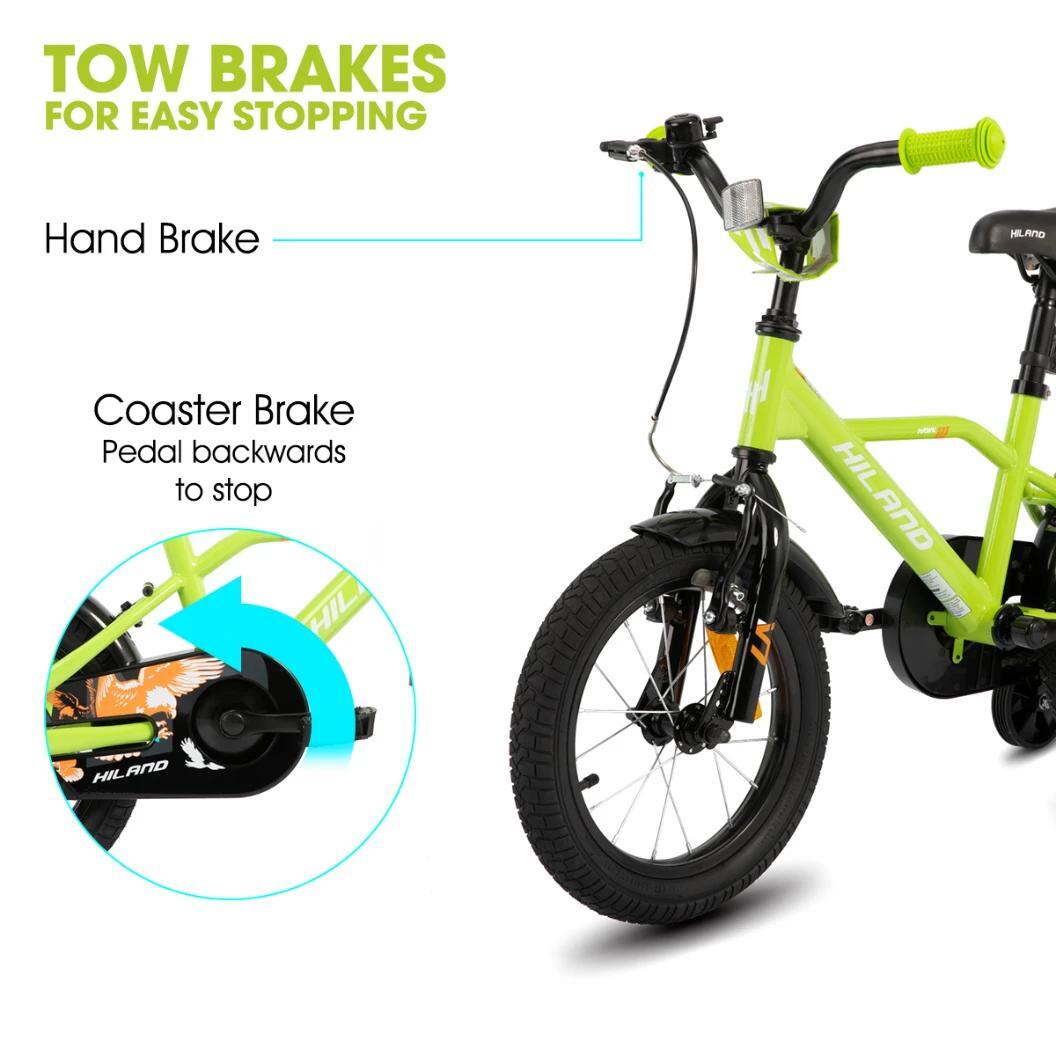 Garçon vélo vélo enfant 12/14/16/20", roulettes, double frein, 3-10 ans 5/6