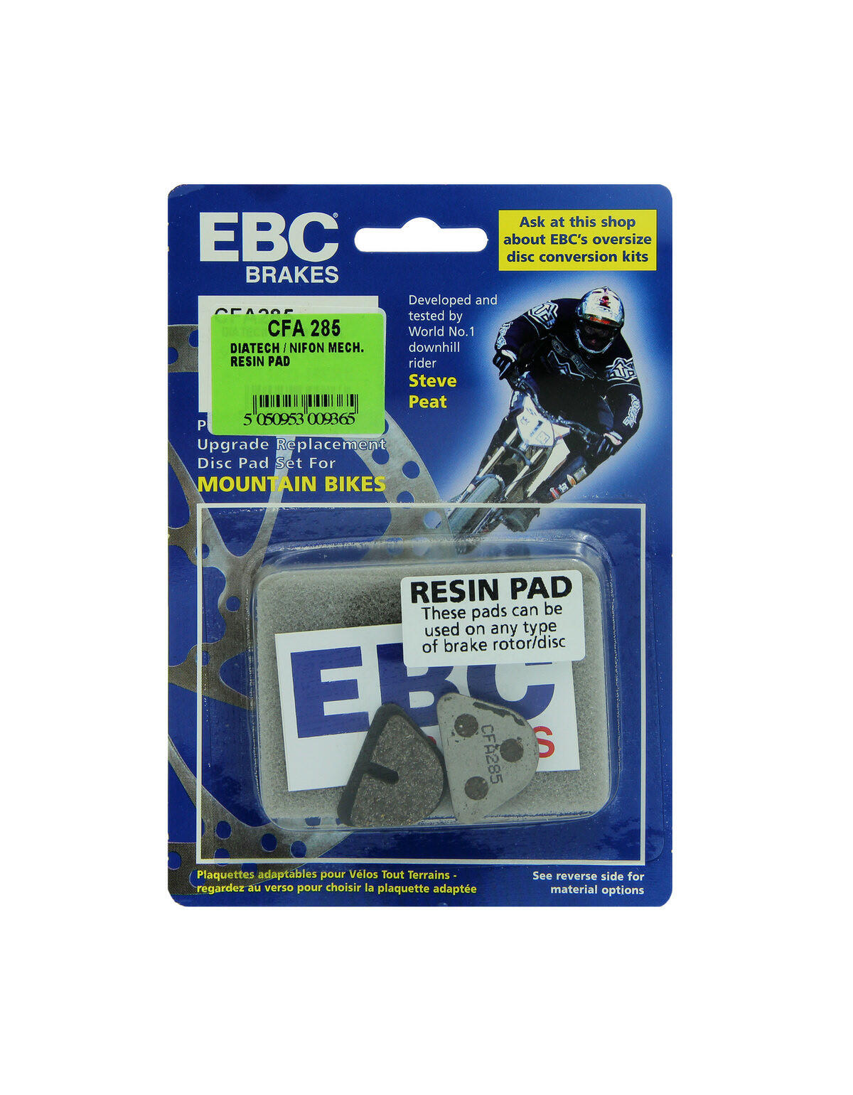 CFA285 - Klocki hamulcowe rowerowe (organiczne) EBC Brakes 2/2