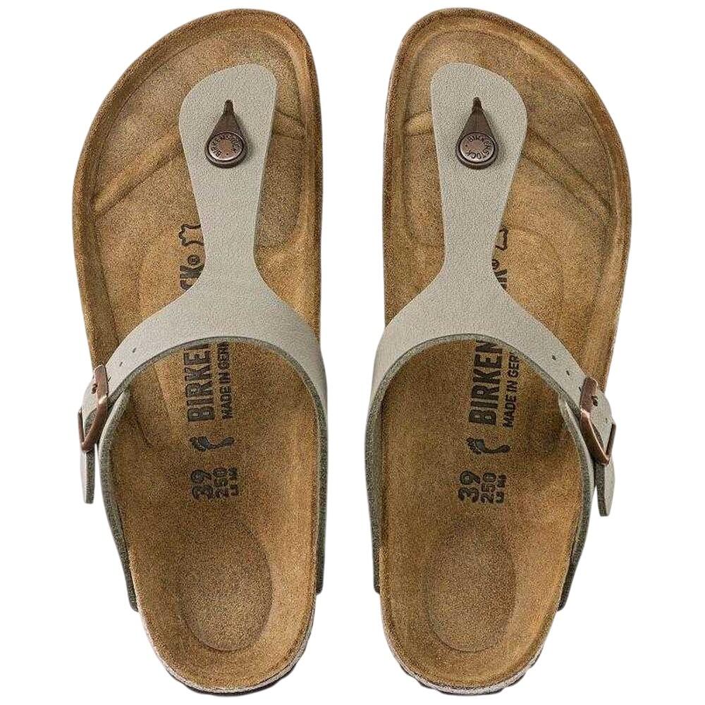 Infradito PelleDonna Birkenstock Gizeh Pietra 3/5