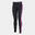 Legging long running Fille Joma Ascona noir rose fluo