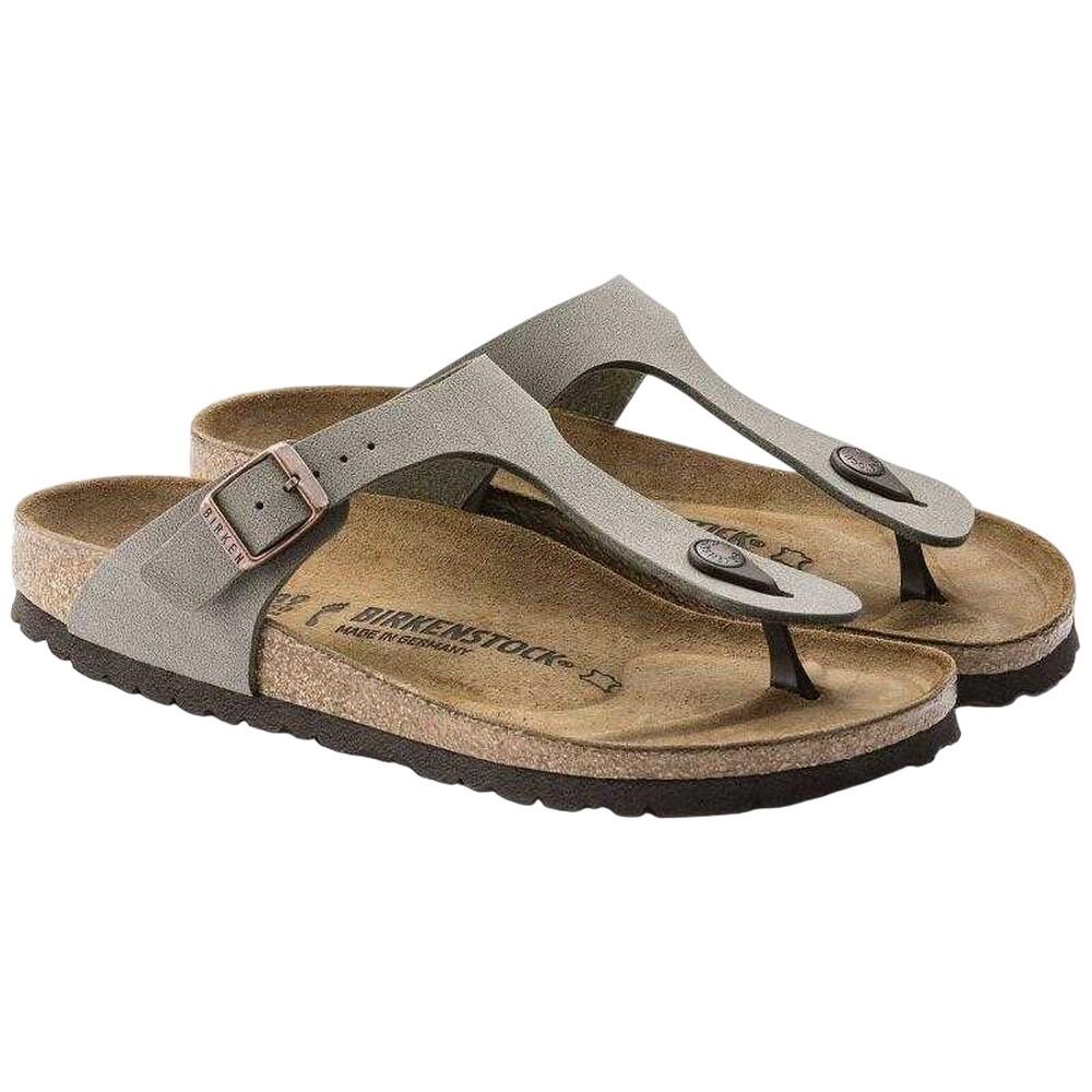 Infradito PelleDonna Birkenstock Gizeh Pietra 2/5