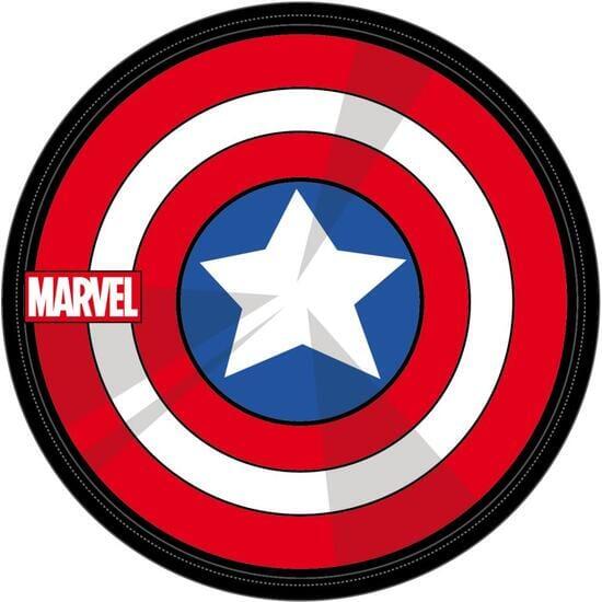 Jouet à mâcher pour chien Captain America Avengers en TPR rouge et bleu 2/3