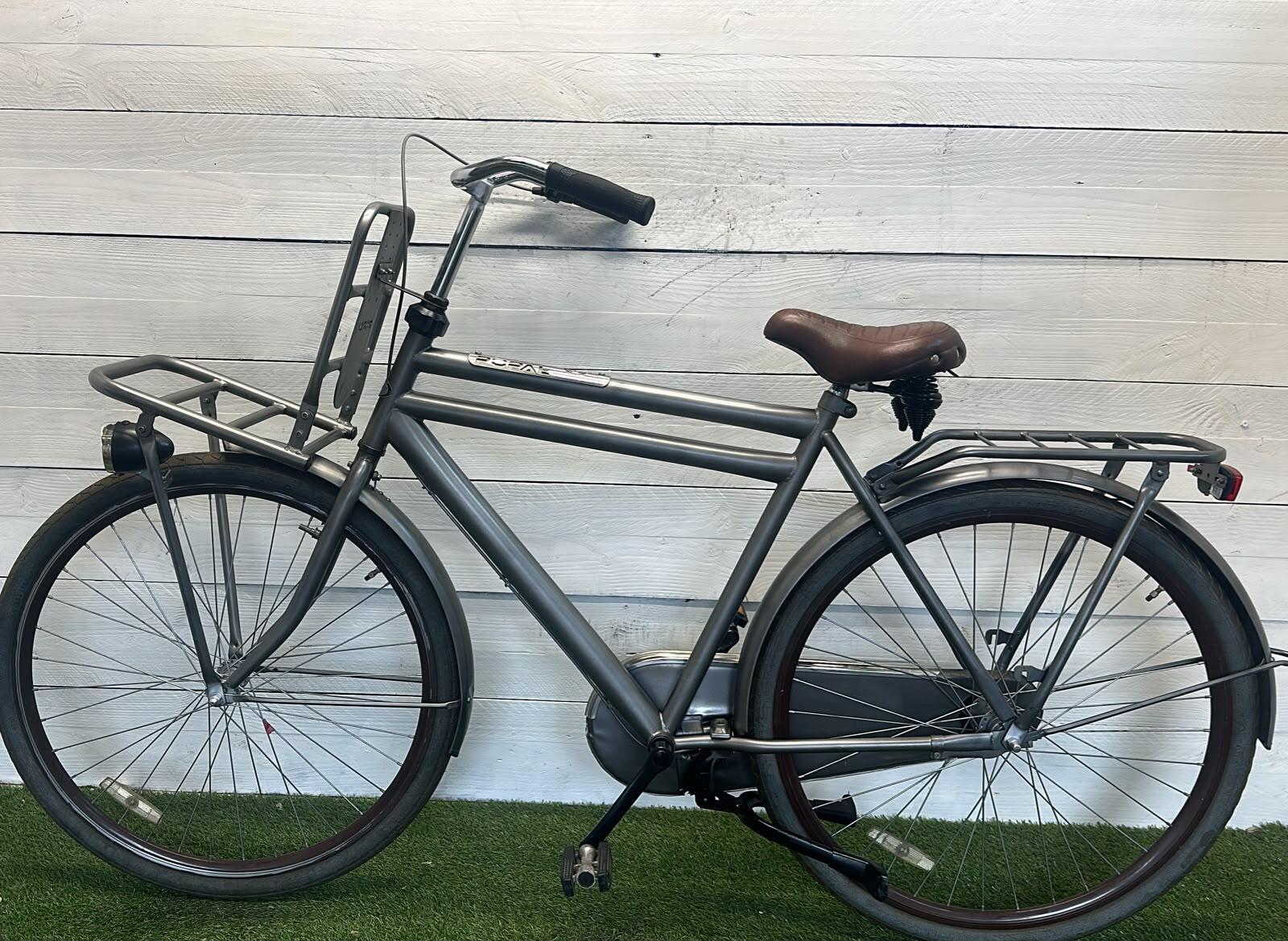 Popal transport stadsfiets bike, metal/grijs 3/3