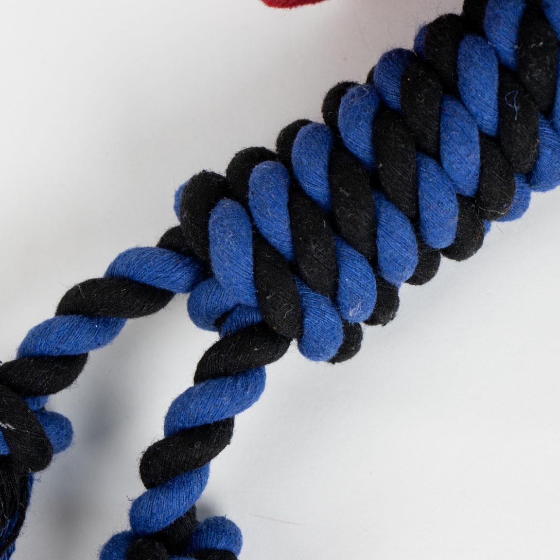 Corde dentaire pour chien Marvel Captain America, en tissu bleu doux 3/6