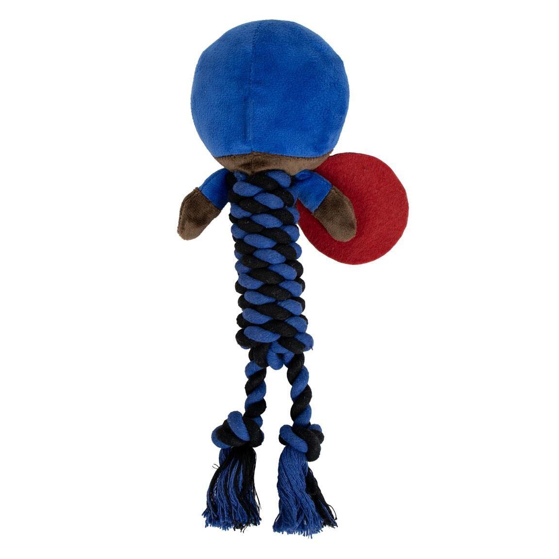 Corde dentaire pour chien Marvel Captain America, en tissu bleu doux 2/6