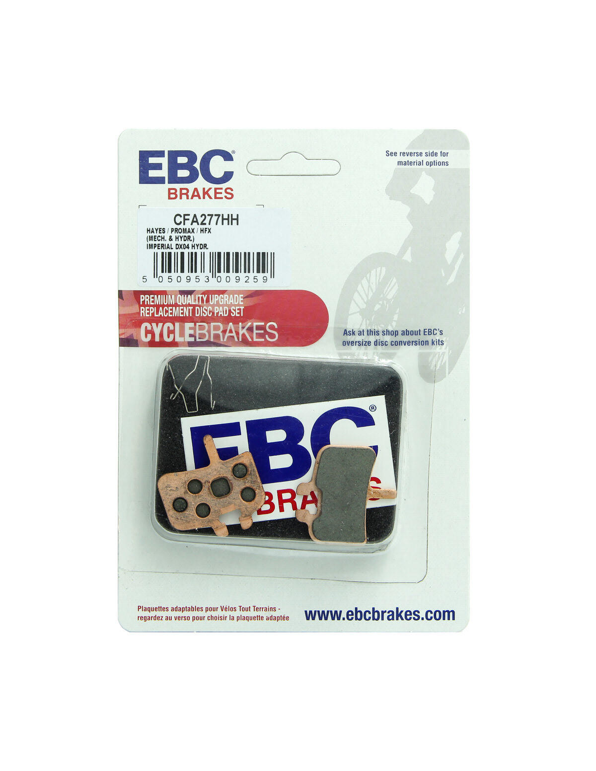 CFA277HH - Klocki hamulcowe rowerowe (spiekane) EBC Brakes 2/2