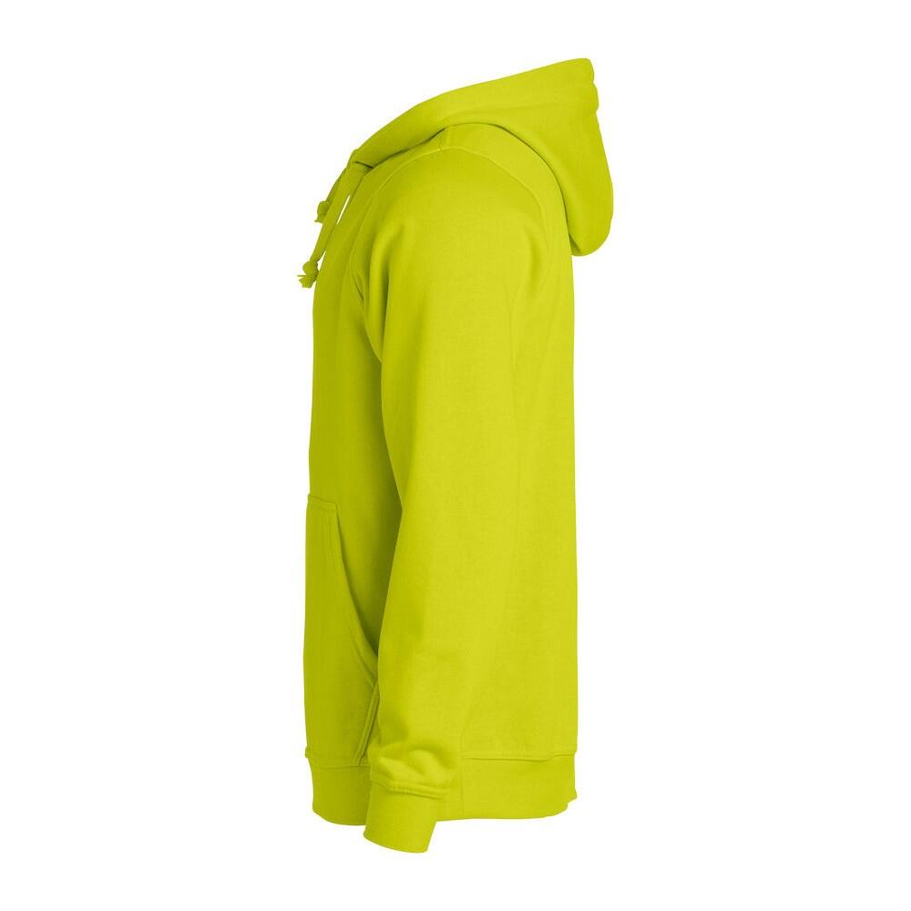 Sweat À Capuche BASIC Adulte (Vert Fluo) 3/4