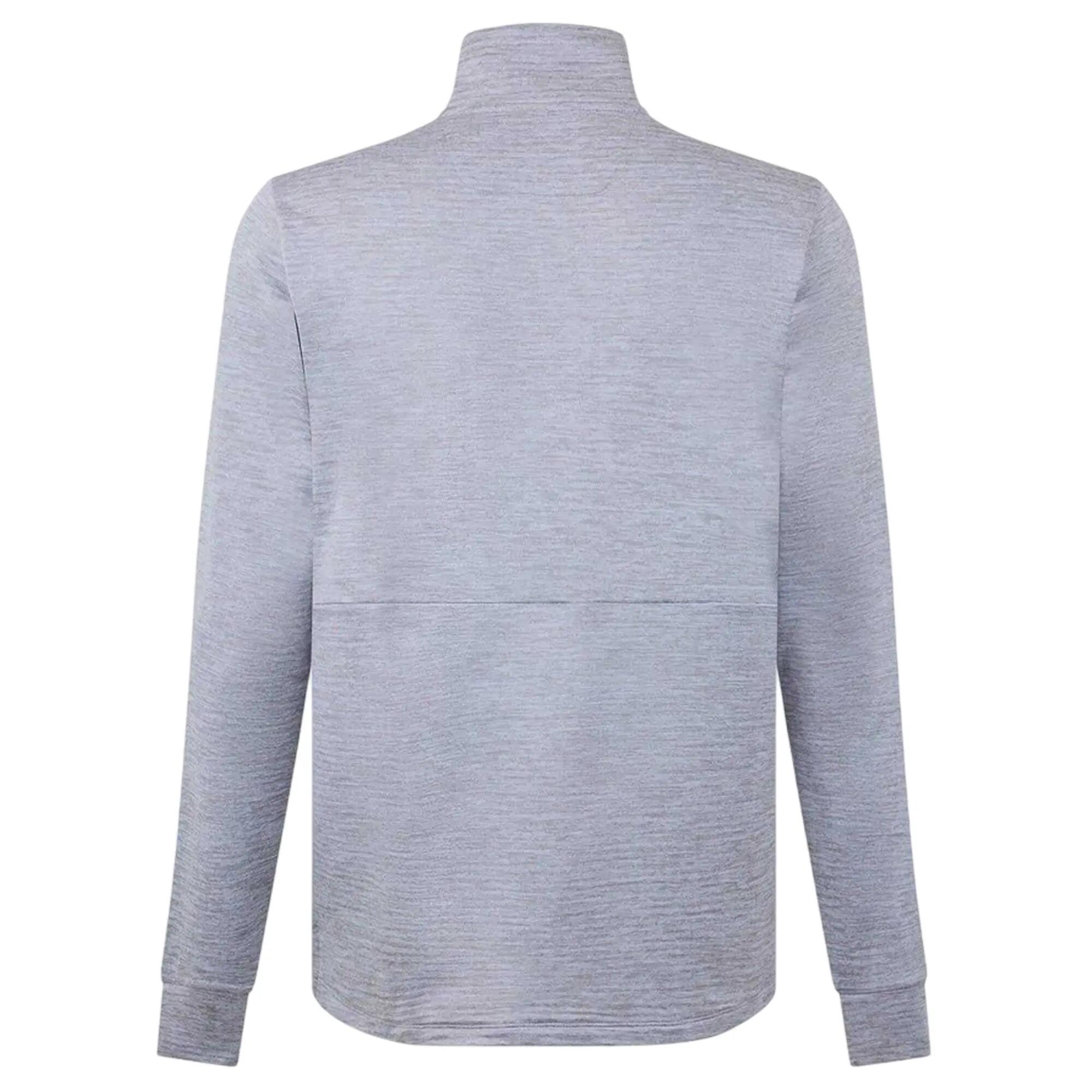 Mens Mock Neck Slim Athletic Top (Grey/Black) 3/4