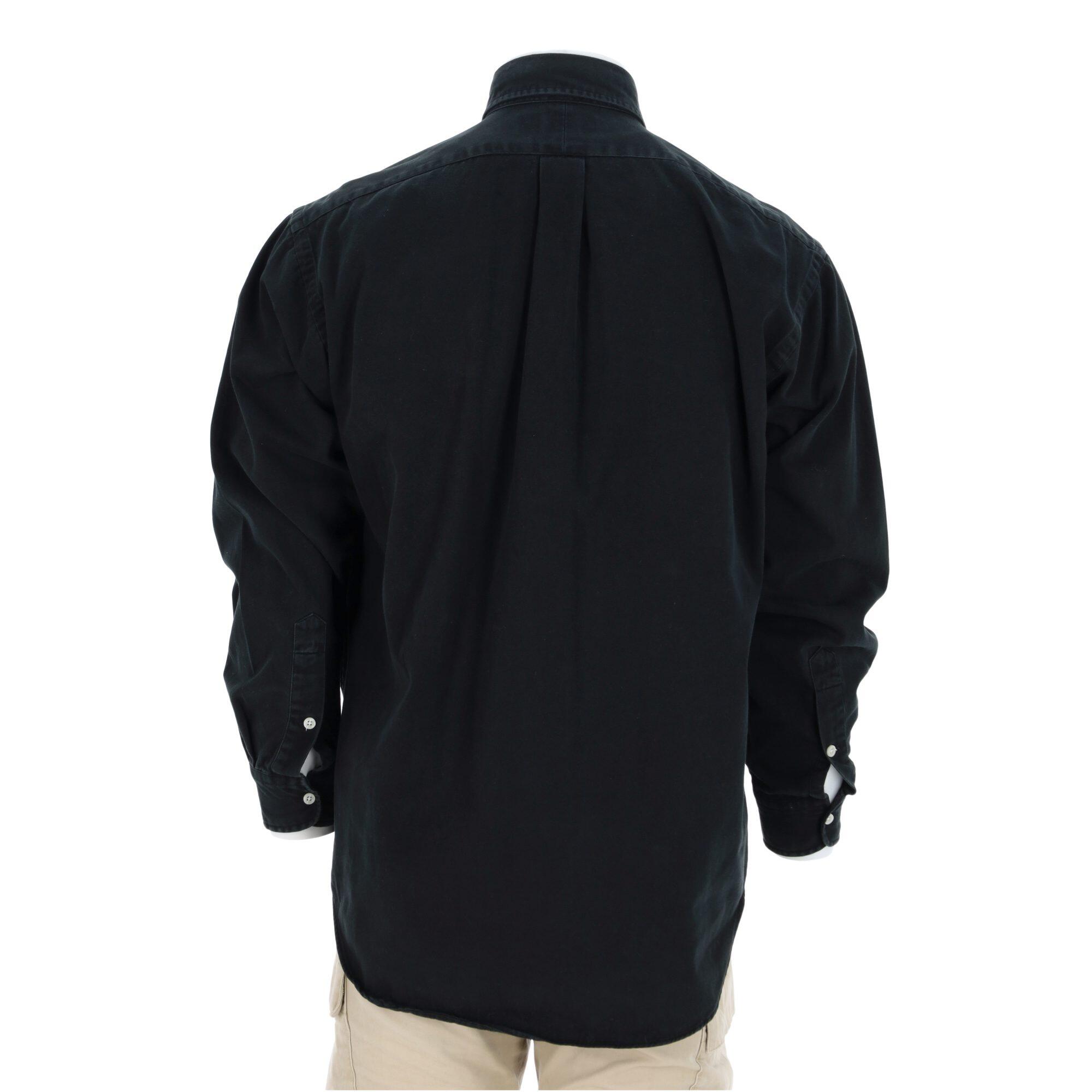 Seconde vie - Chemise classiques Homme uni Noir - Très bon état 2/7