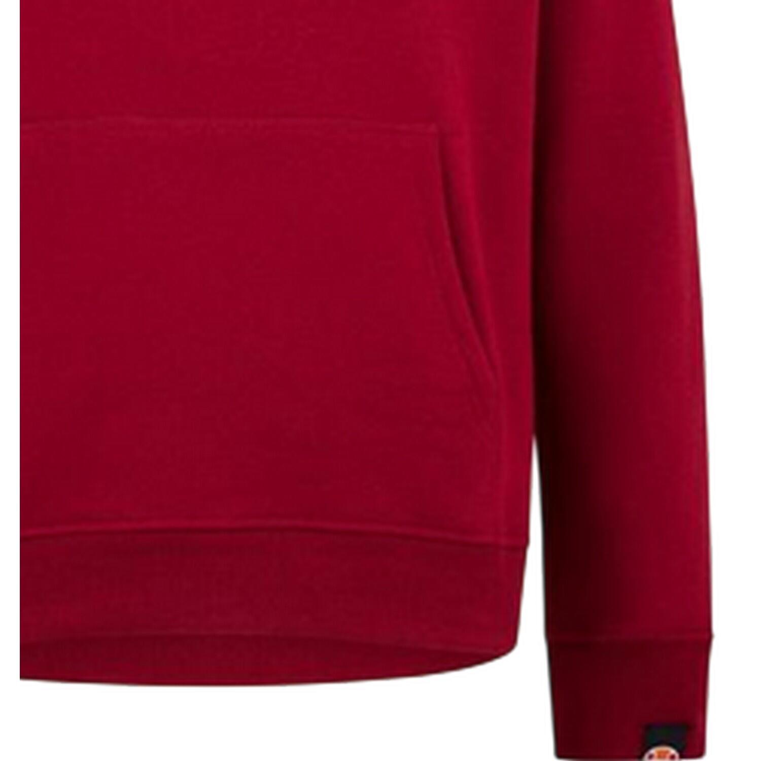 Sweat À Capuche Manches Raglan Homme (Bordeaux) 3/4