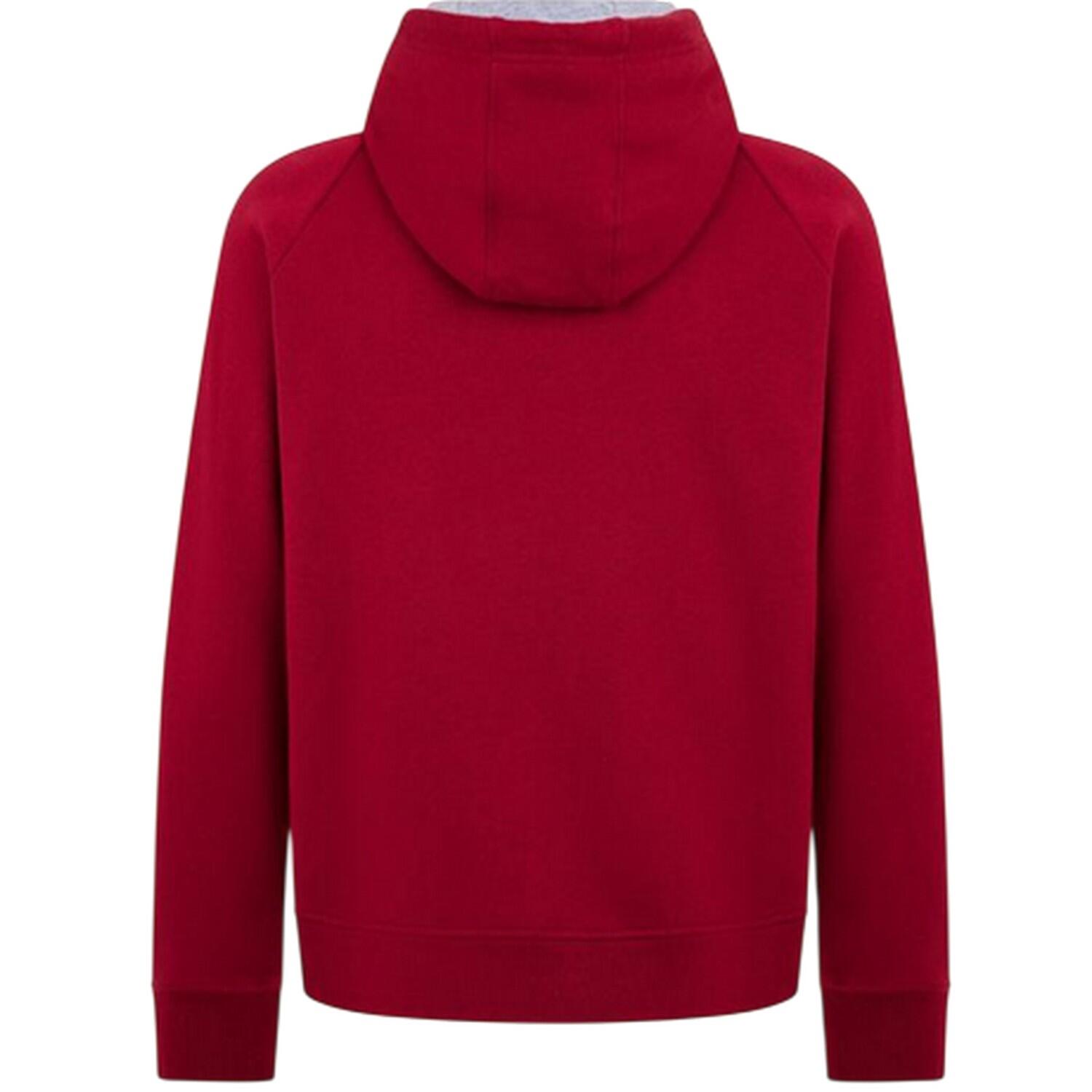 Sweat À Capuche Manches Raglan Homme (Bordeaux) 2/4