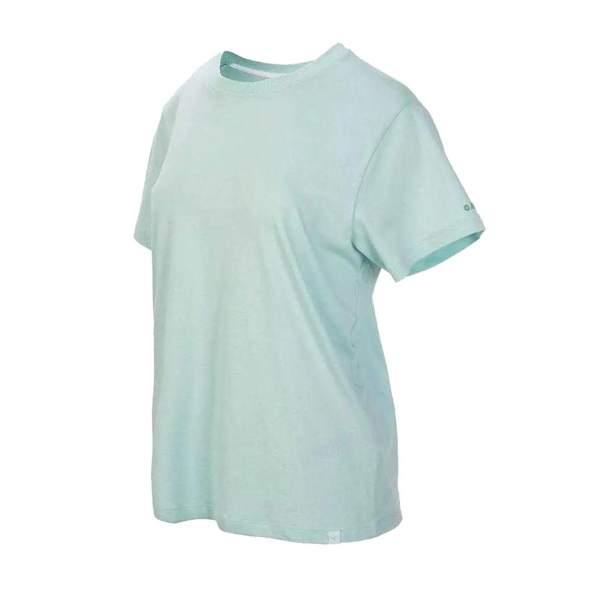 Camiseta Elina II Diseño Estampado en Espalda para Mujer Azul 3/4
