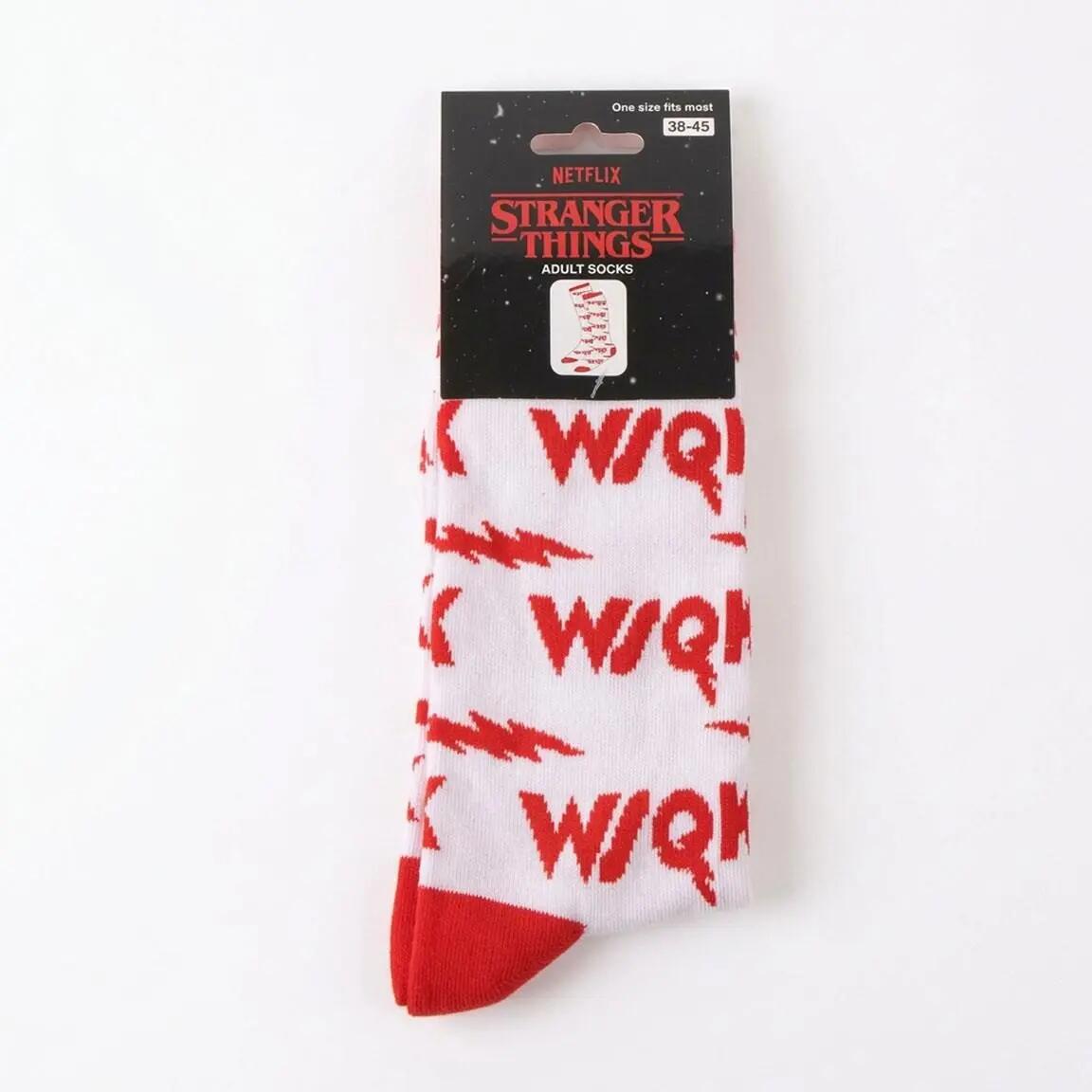 Calzini da adulto Stranger Things, in morbido cotone traspirante, bianchi 6/6