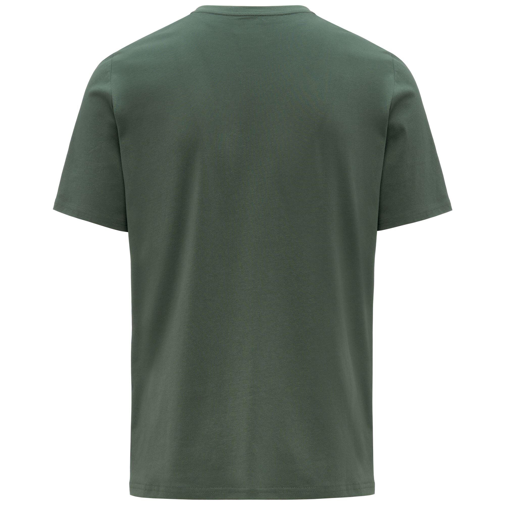 T-shirt da uomo in cotone verde da sportivo 3/3
