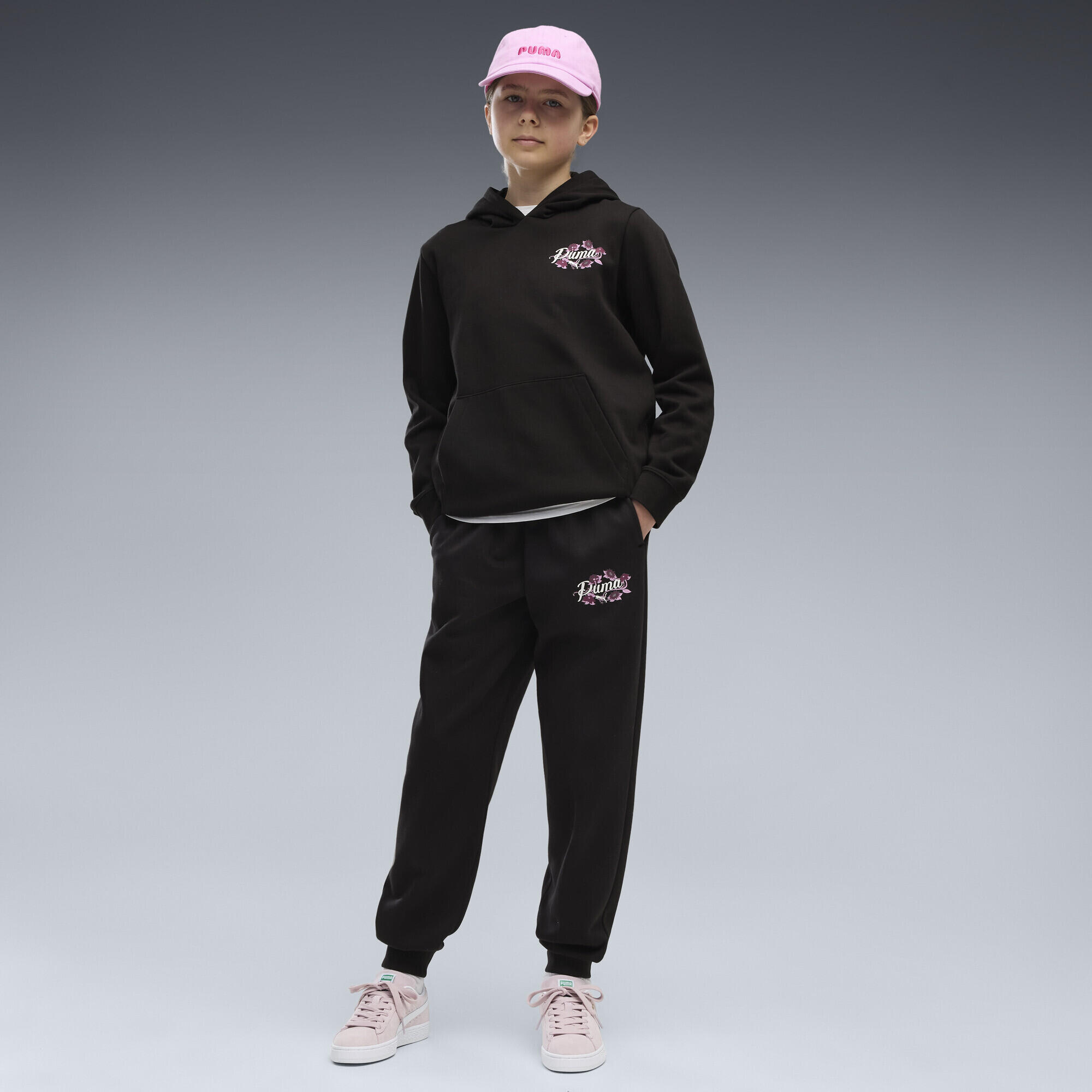 Młodzieżowe spodnie dresowe z nadrukiem Essentials Nature 2.0 PUMA 2/5