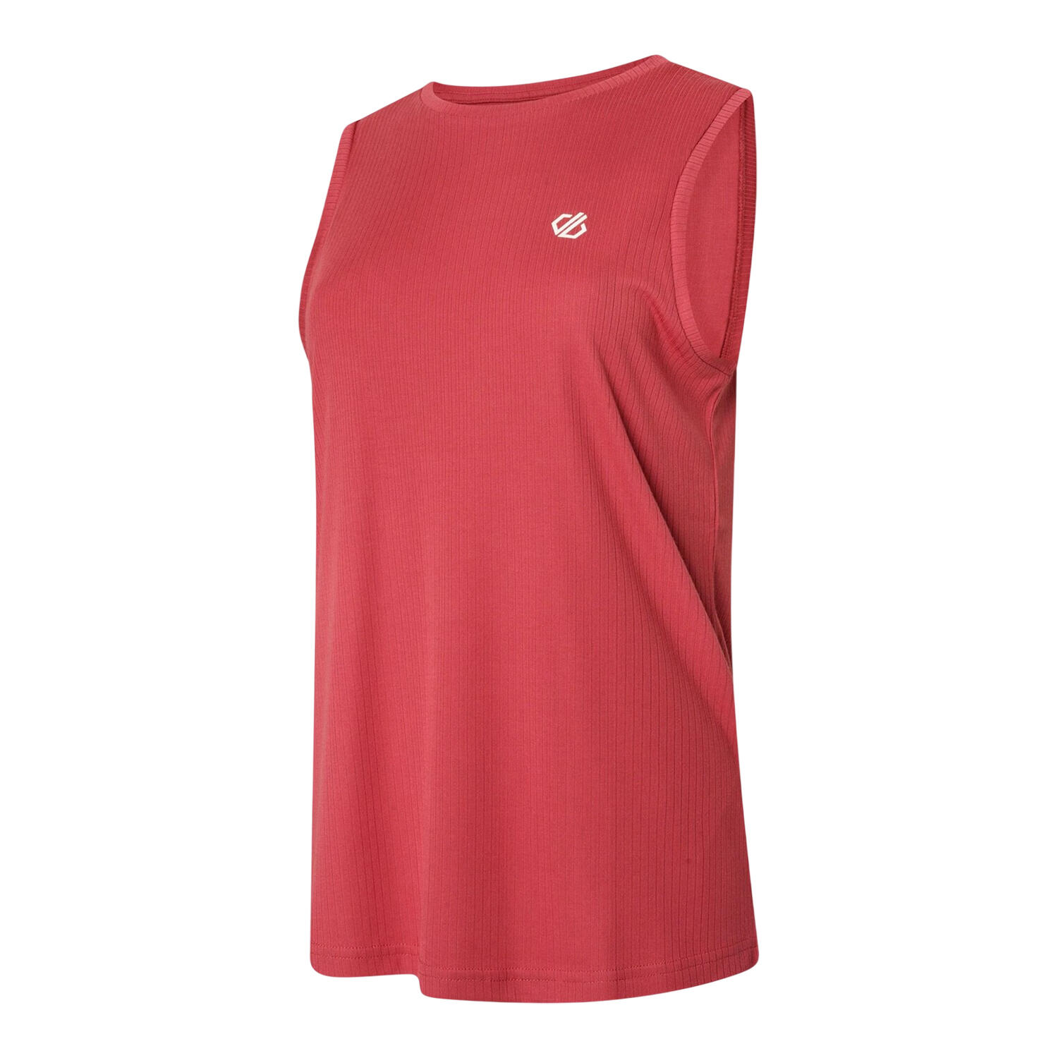 Débardeur Uni Et Décontracté Motif/style Côtelé Femme (Rouge) 3/4
